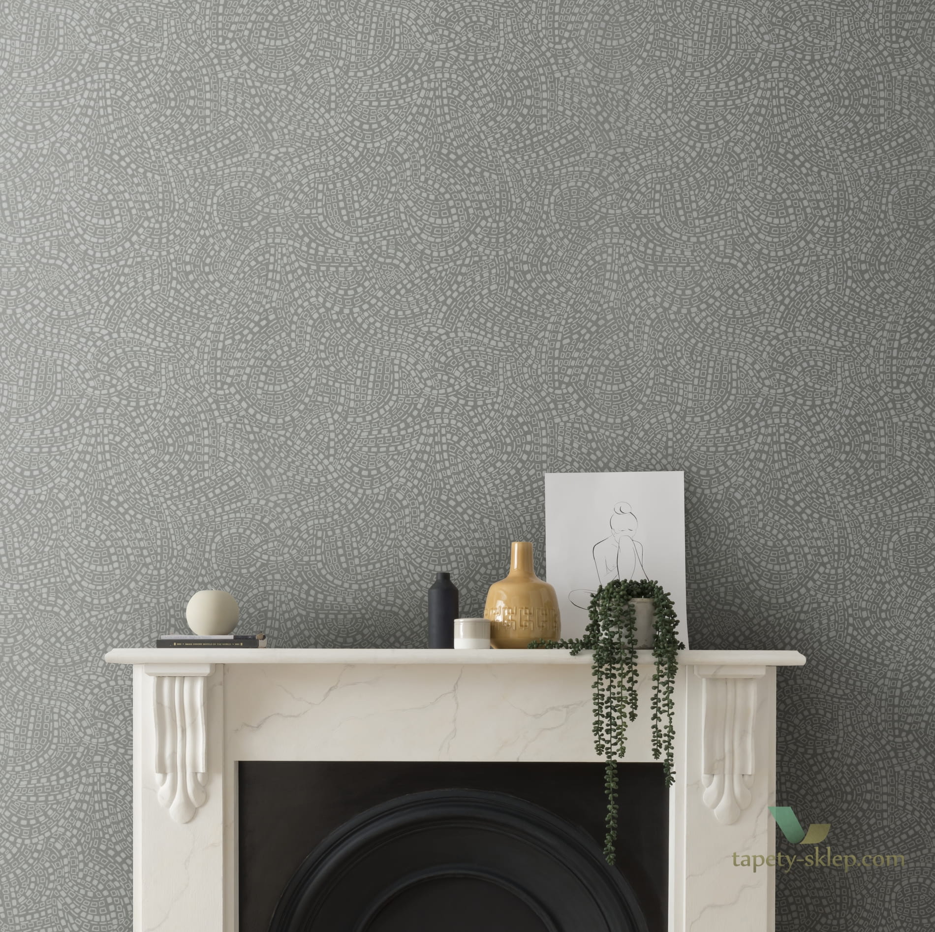 Tapeta 1838 Wallcoverings 1905-127-06 Mosaic Marble Capri