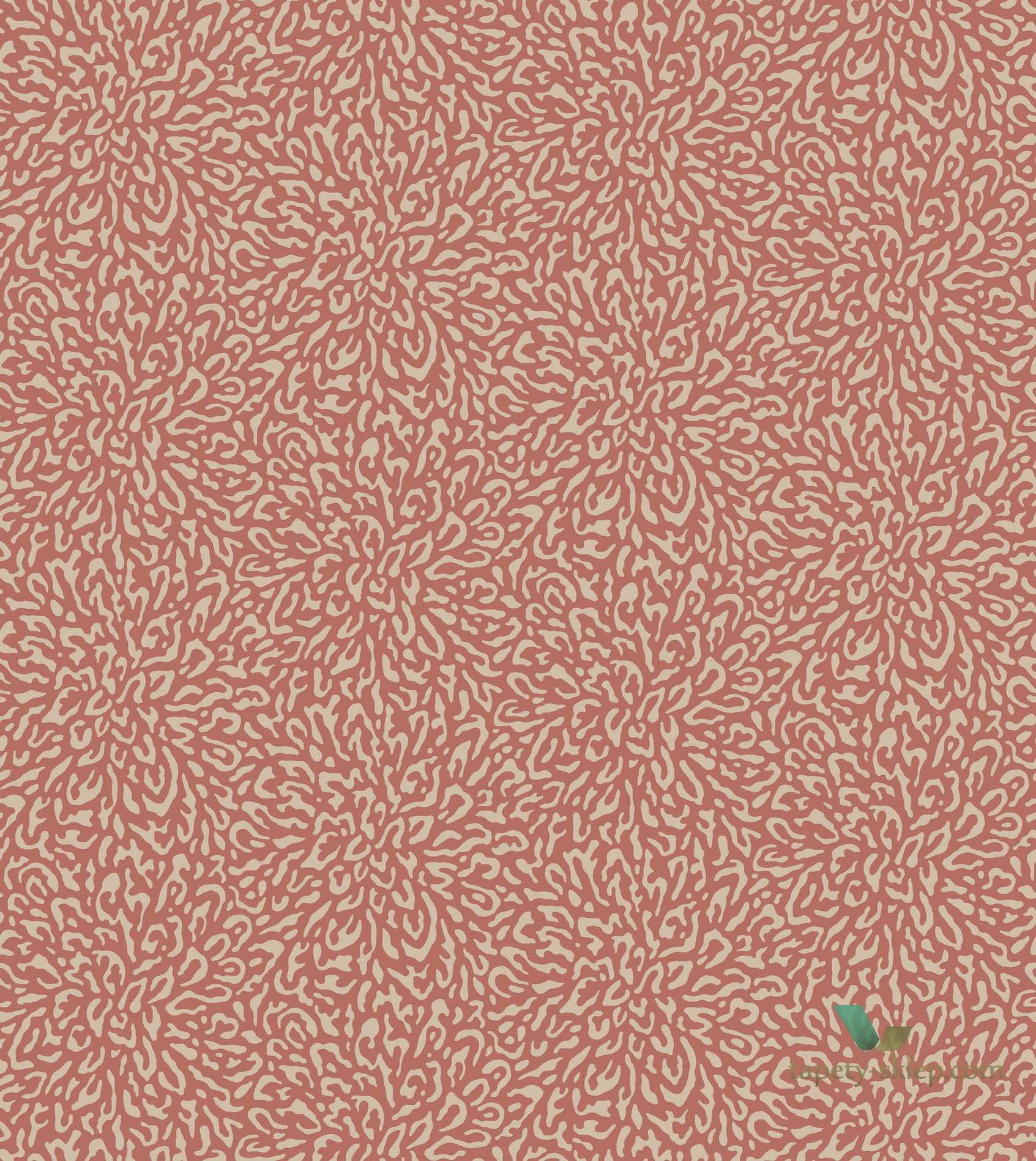 Tapeta 1838 Wallcoverings 1905-128-06 Corallo Red Clay Capri