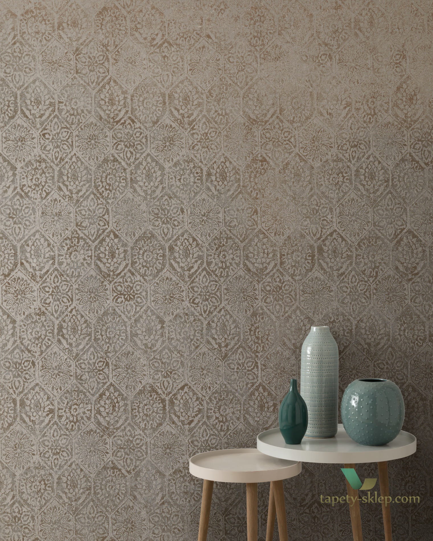 Tapeta 1838 Wallcoverings 1905-129-02 Palazzo Burnished Capri