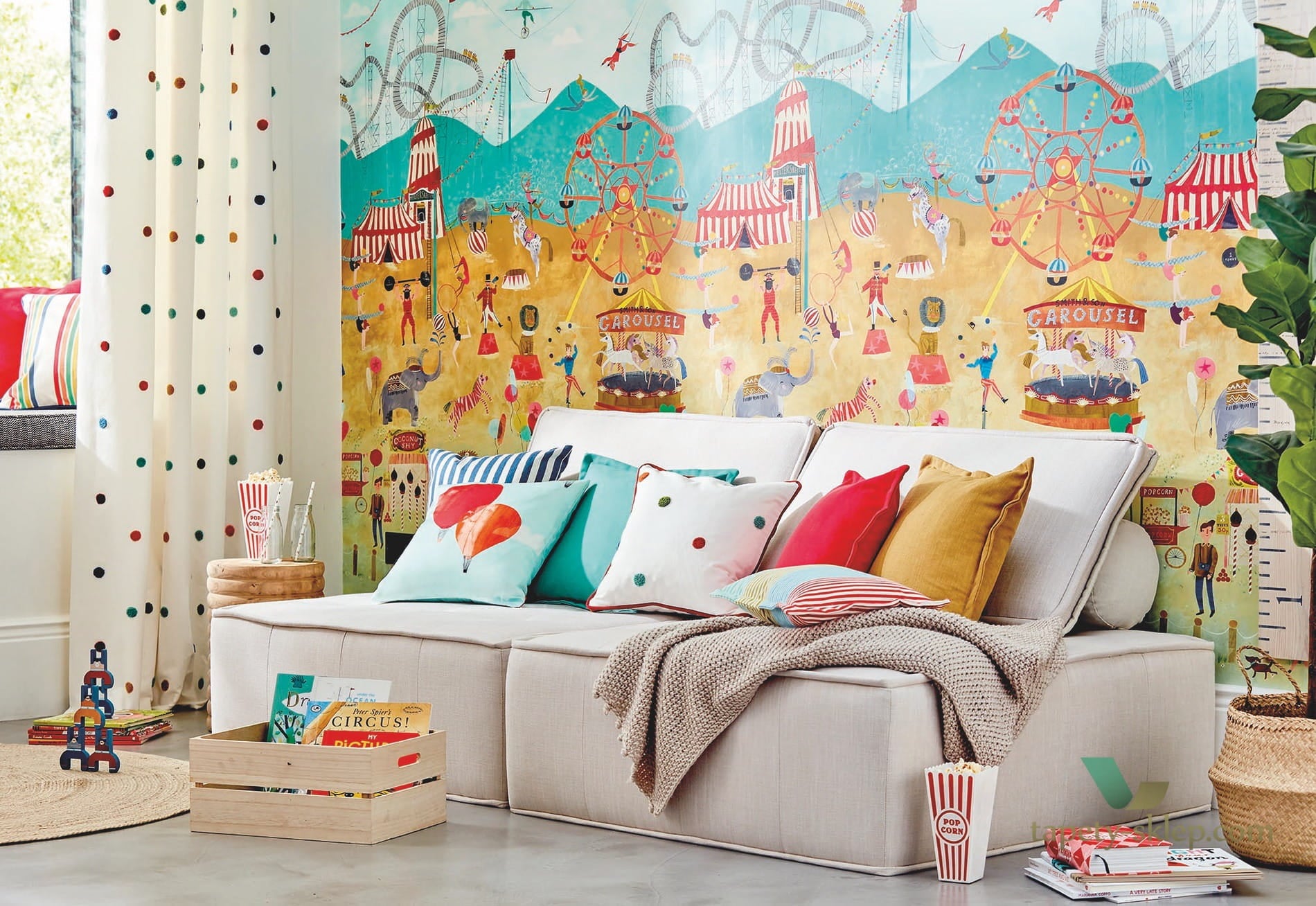 Mural Harlequin 112647 Lifes A Circus Book Of Little Treasures