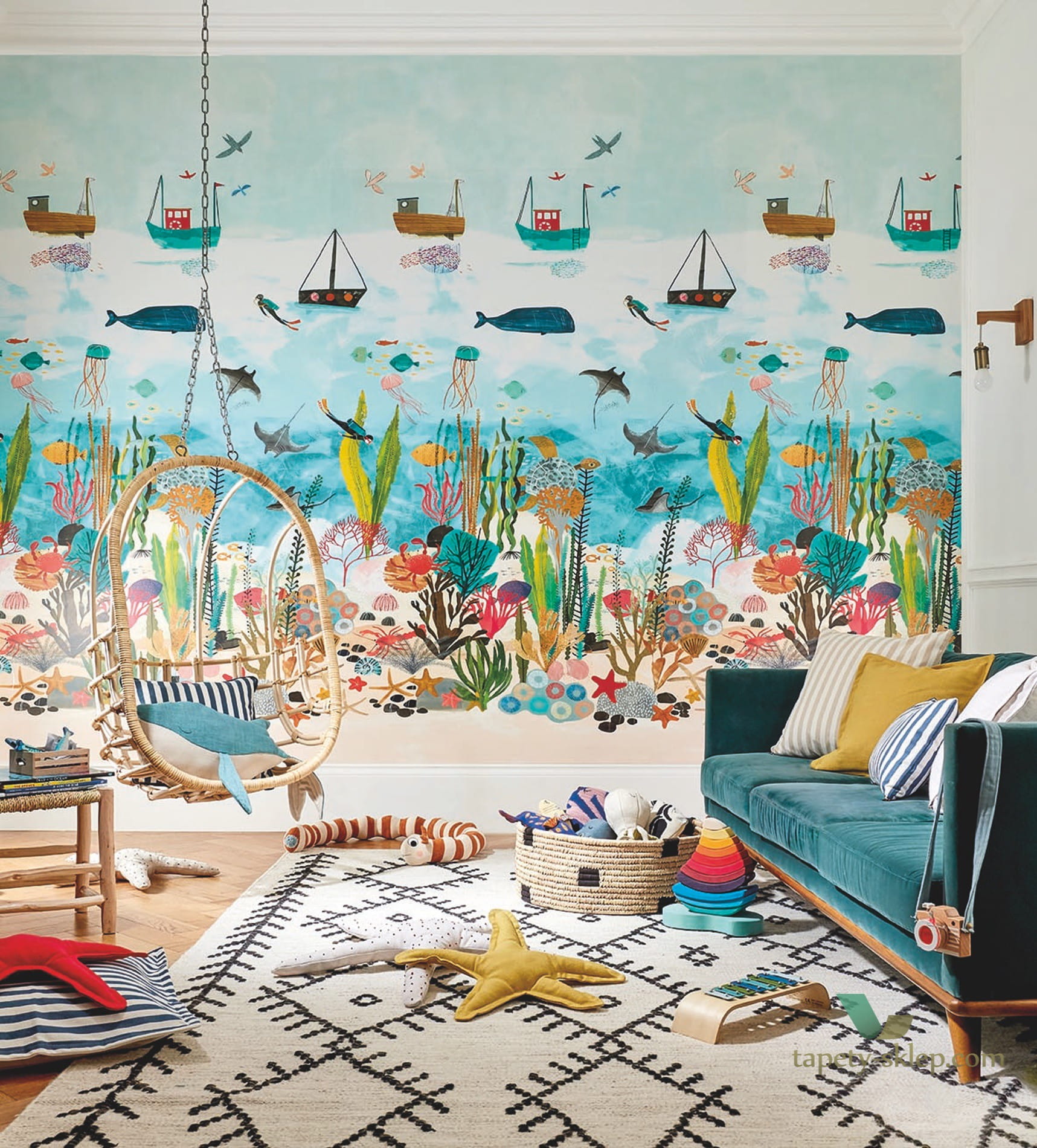 Mural Harlequin 112648 Above And Below Book Of Little Treasures