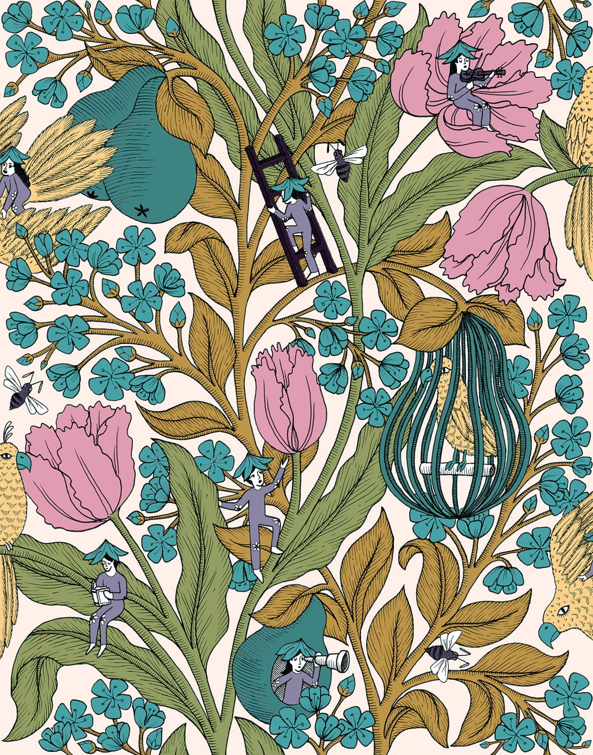 Tapeta Coordonne 8800018 Neo-Belle-Epoque Metamorphosis