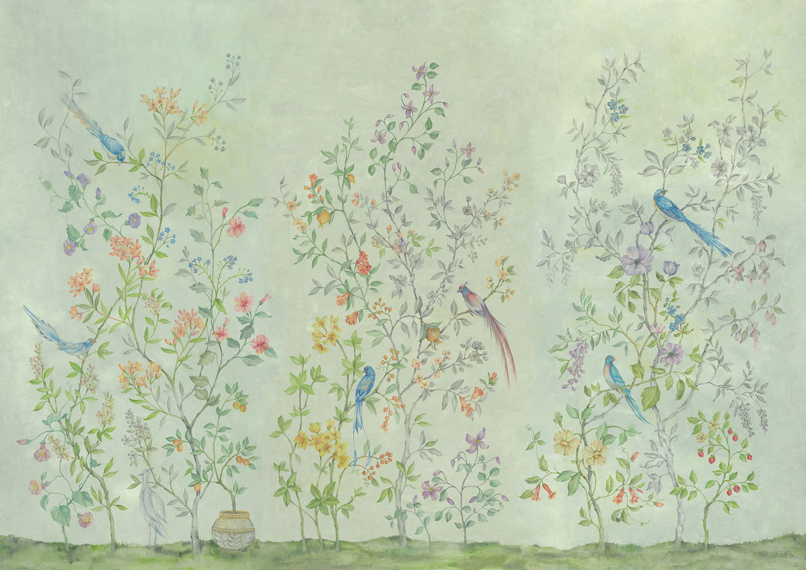 Mural Coordonne 8800121 Tea Garden Metamorphosis