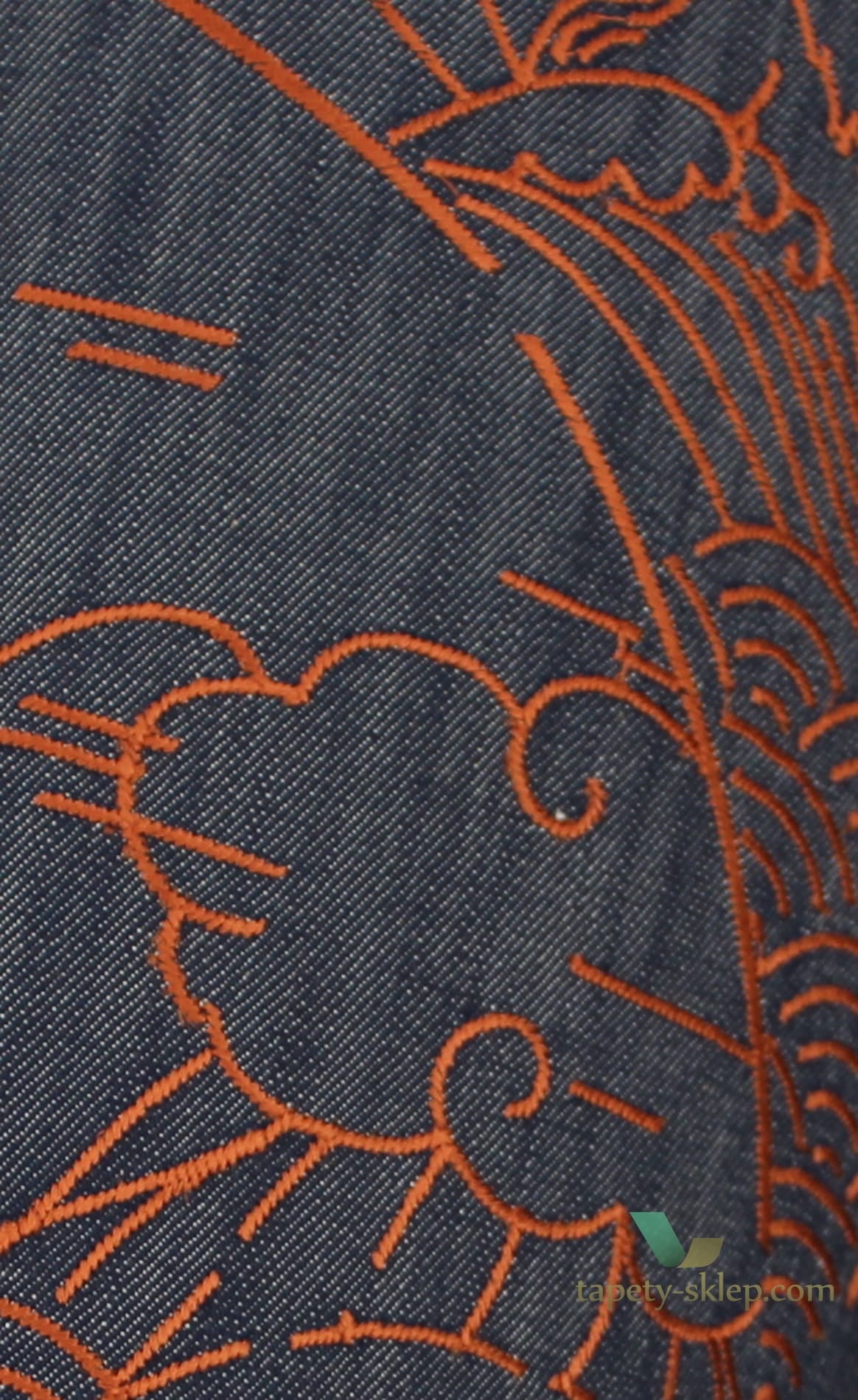 Tapeta Dżins Arte Moooi MO3000 Indigo Macaque Tokyo Blue