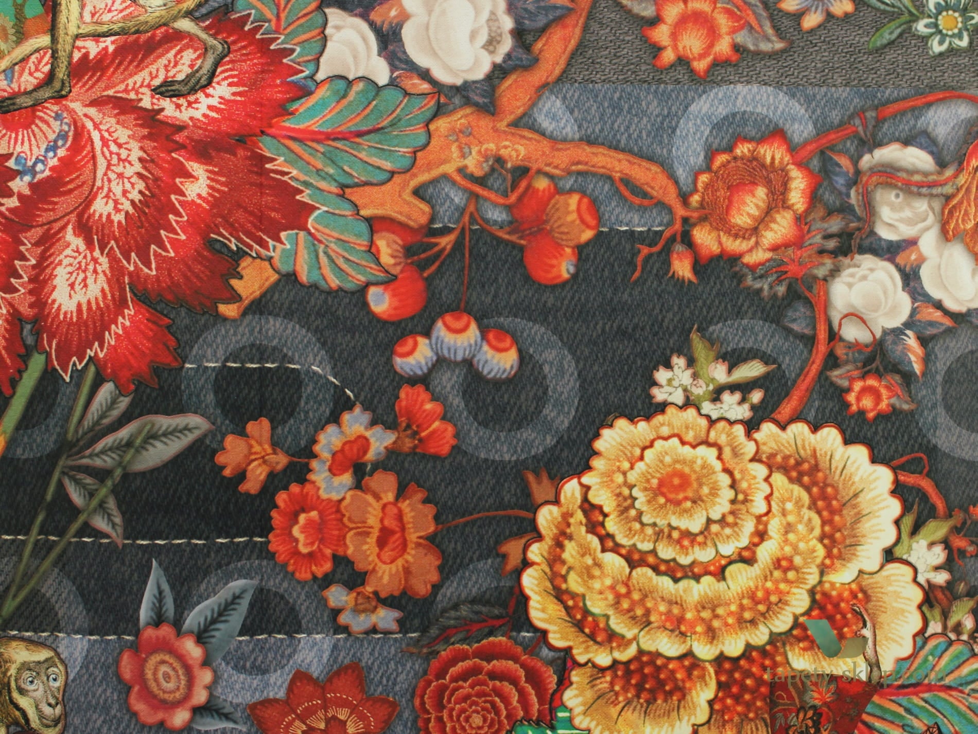 Tapeta Egzotyczna Arte Moooi MO3010 Rendezvous Tokyo Blue Tokyo Blue