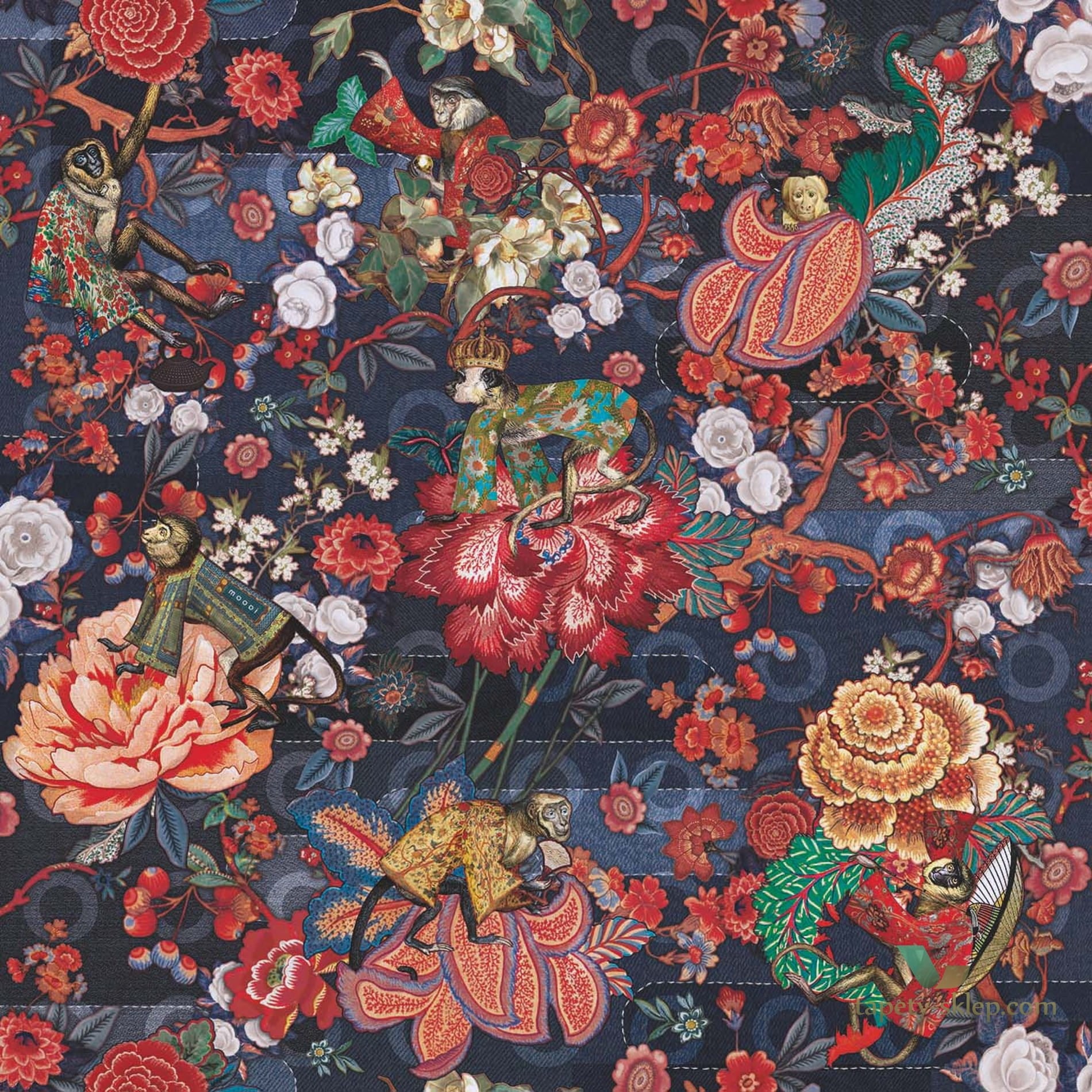 Tapeta Egzotyczna Arte Moooi MO3010 Rendezvous Tokyo Blue Tokyo Blue