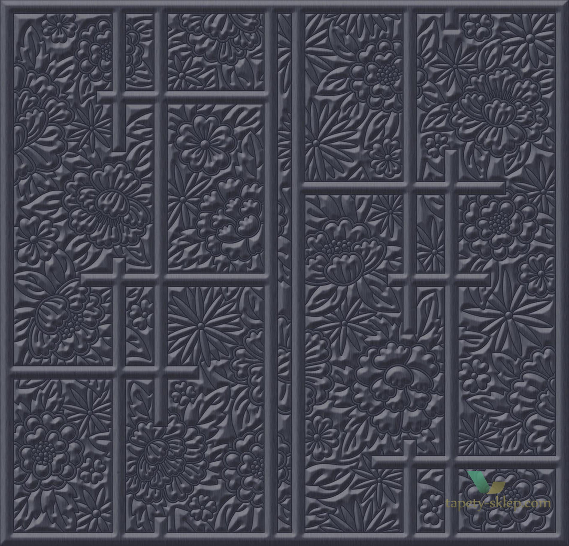 Tapeta 3D Arte Moooi MO3030 Shoji Blossom Tokyo Blue