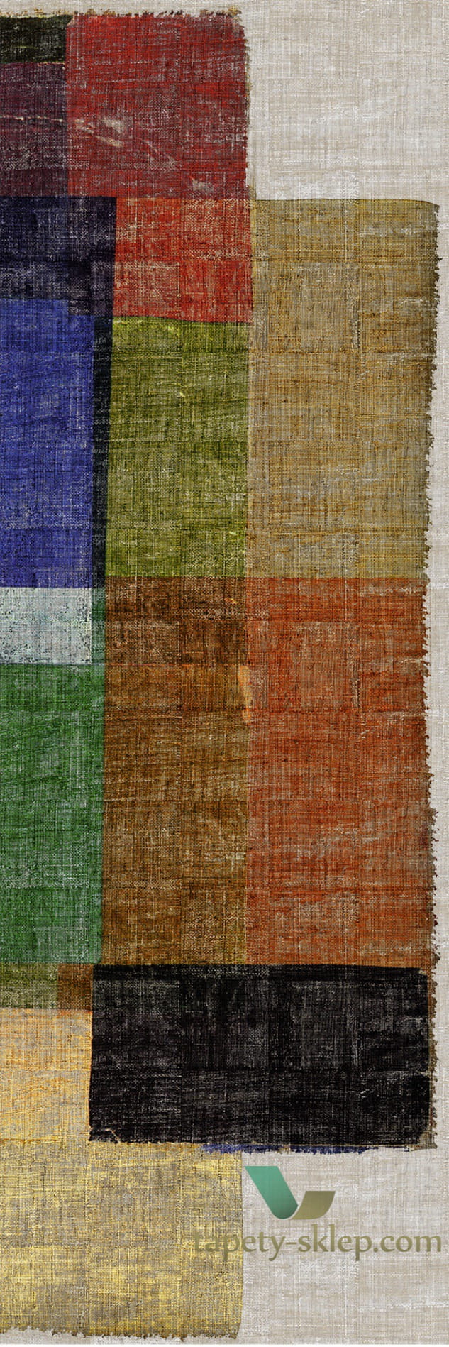 Mural Geometryczny Elitis VP 60501 Untitled Raffia & Madagascar