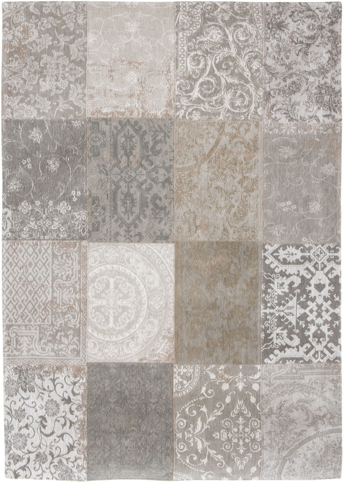 Beżowy Dywan Louis De Poortere Patchwork - GHENT BEIGE 8982