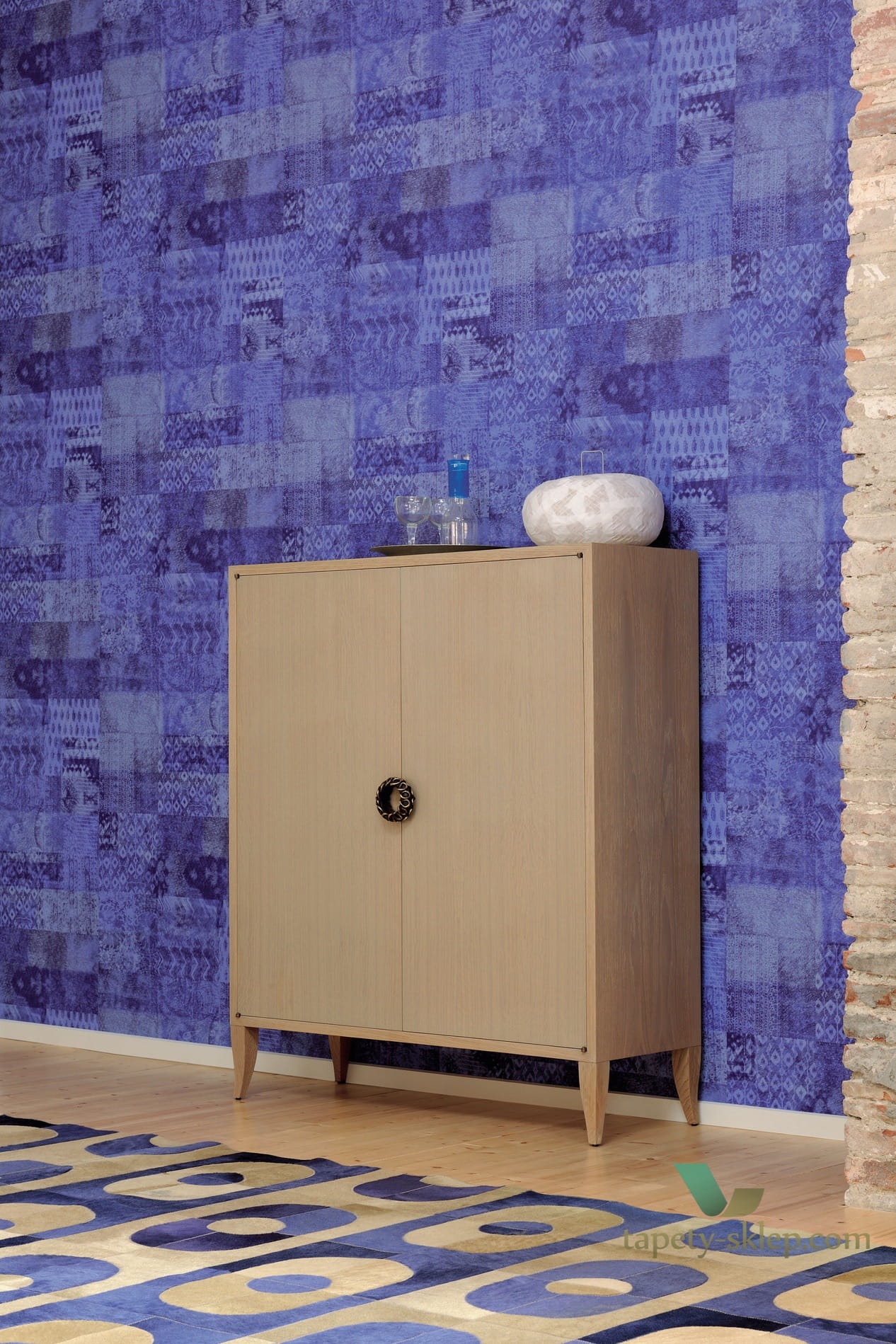 Tapeta w stylu boho Elitis VP65404 Kilim Memoires
