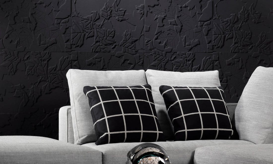 Tapeta tekstylna Arte 43500 Feuillage Eclipse Black & White Edition