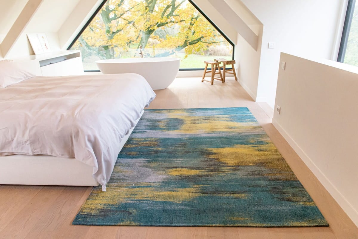 Wielokolorowy Dywan Louis De Poortere nowoczesny - NYMPHEA BLUE 9119B