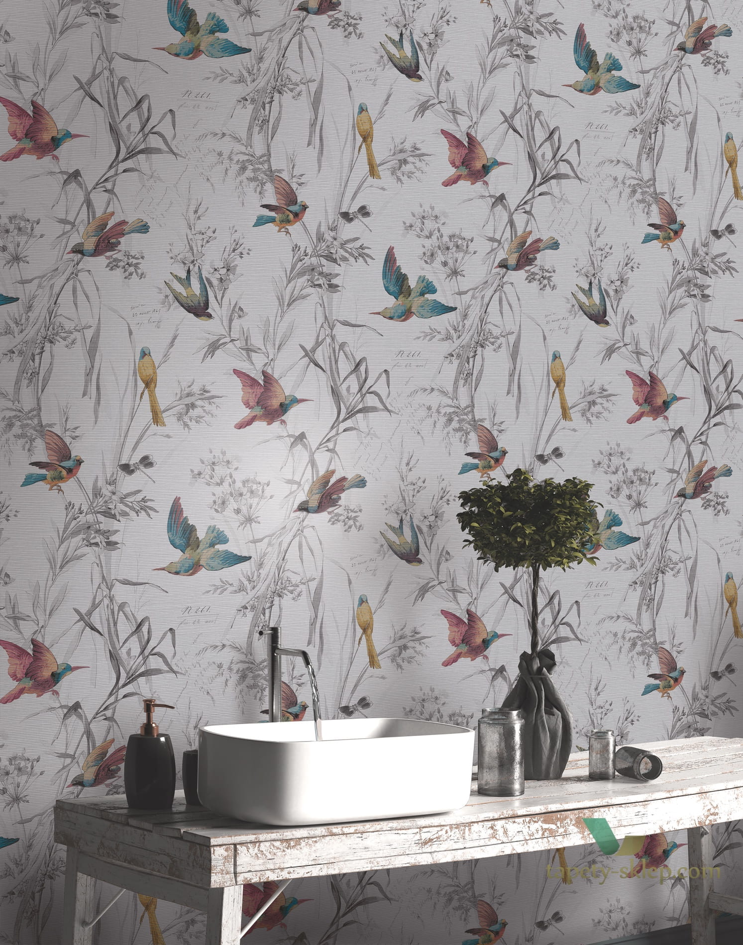 Tapeta KT Exclusive FJ40910 Birds of Paradise Sanctuary