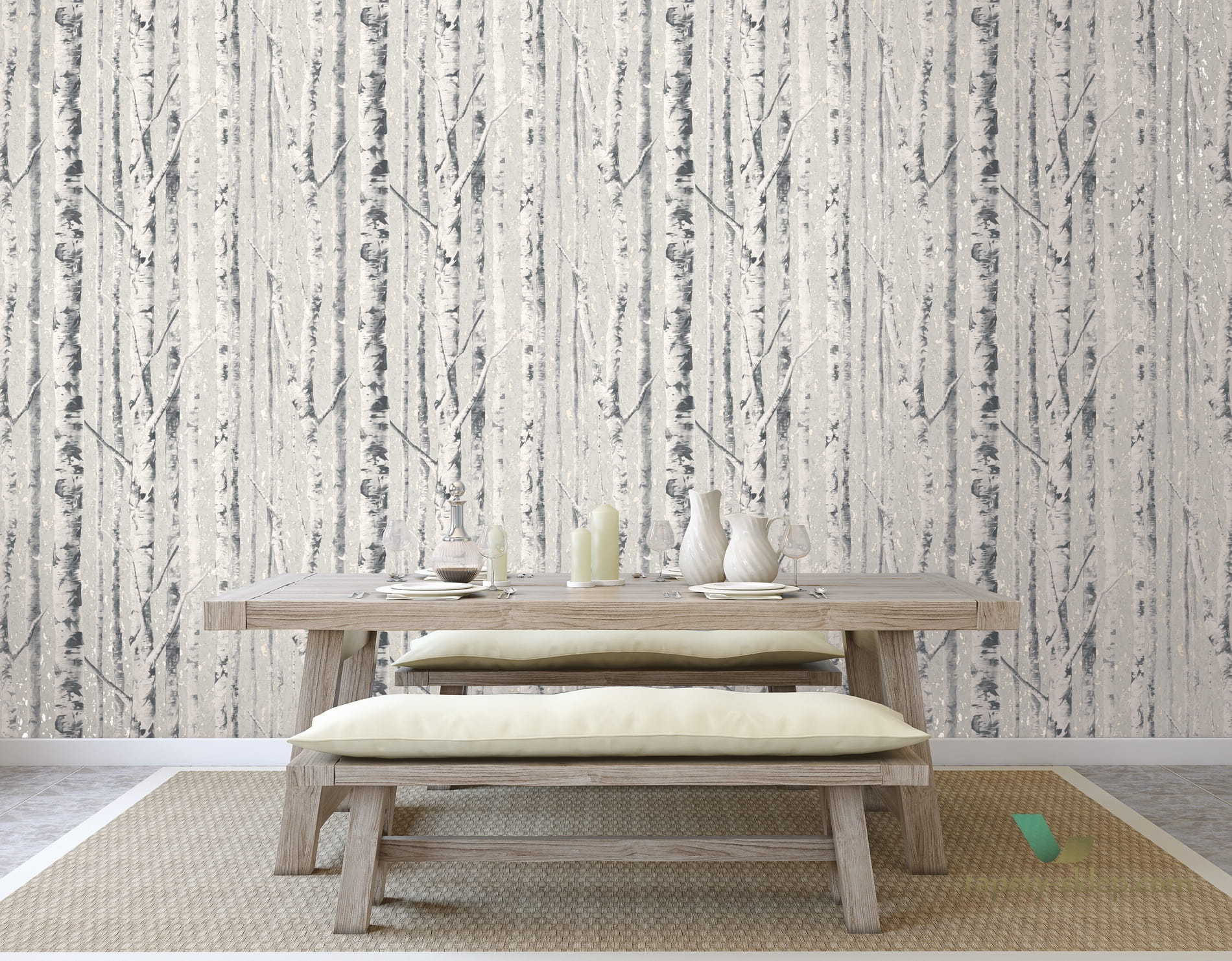 Tapeta KT Exclusive FJ41610 Birch Sanctuary
