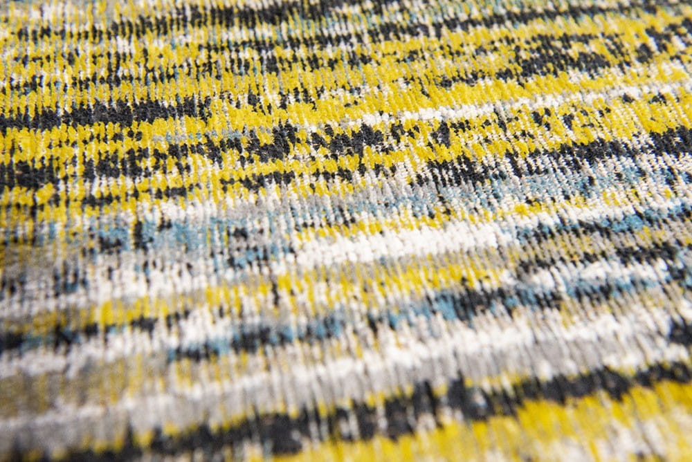 Żółto Niebieski Dywan Louis De Poortere w Paski - BLUE YELLOW MIX 8873