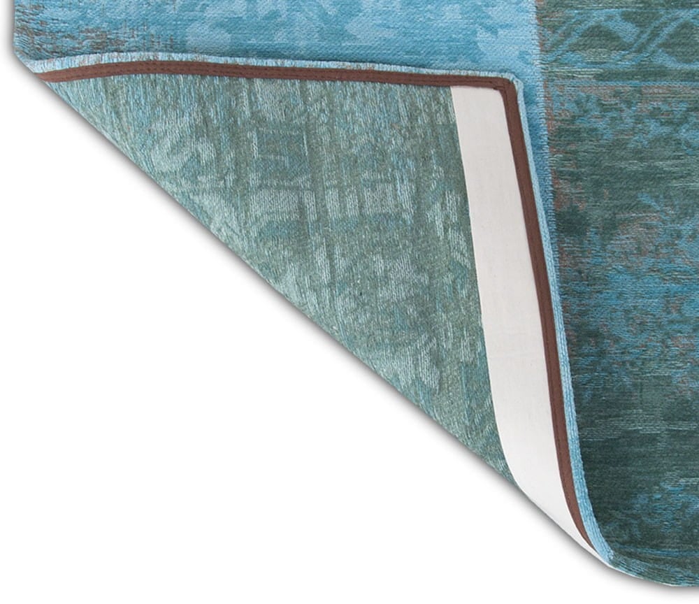 Turkusowy Dywan Louis De Poortere Patchwork - AZURE 8015