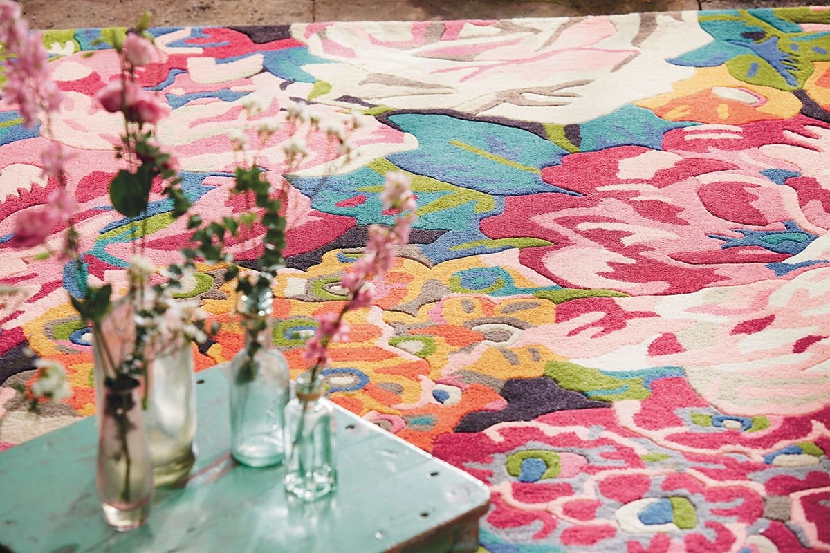 Kolorowy Dywan Sanderson w Kwiaty - ROSE & PEONY 45005