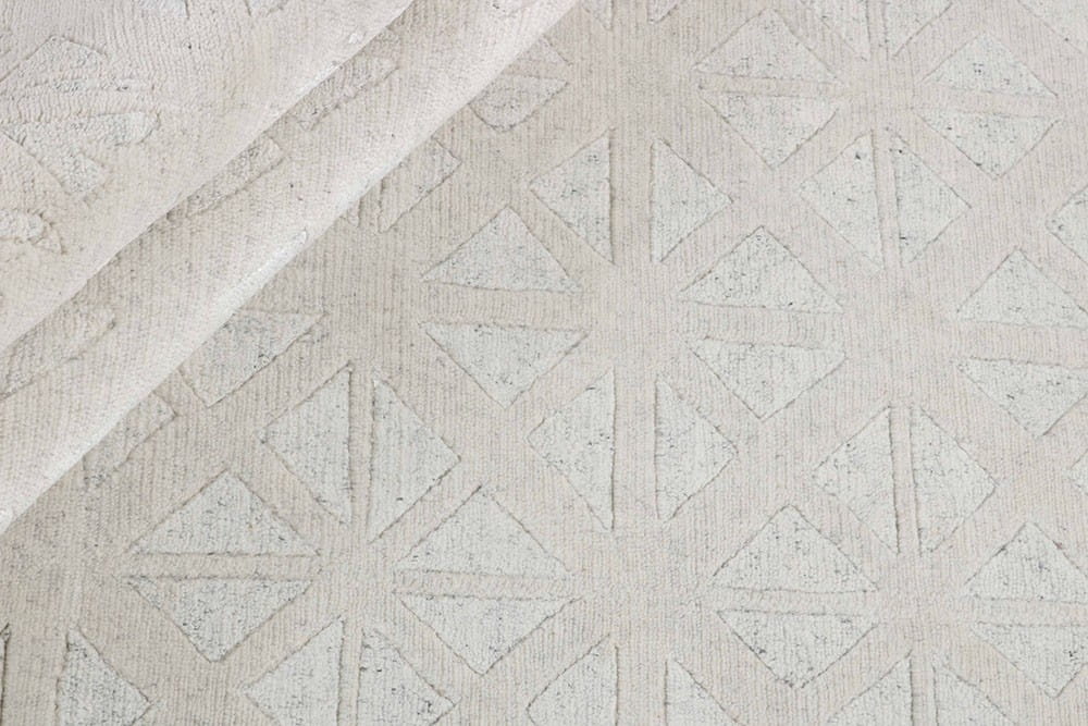 Biały Dywan Reza's Wycinany - SHANGRI LA WHITE MOSAIC 7041