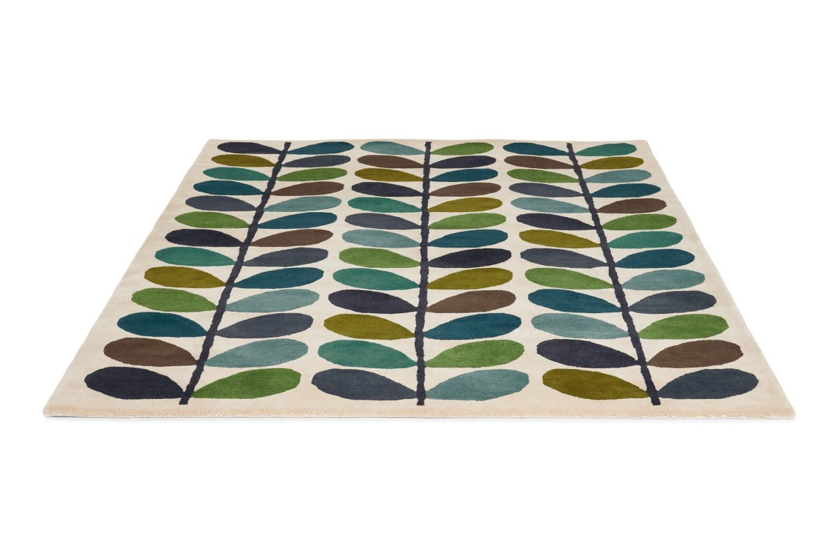 Kolorowy Dywan Orla Kiely w Liście -  MULTI STEM KINGFISHER 059507