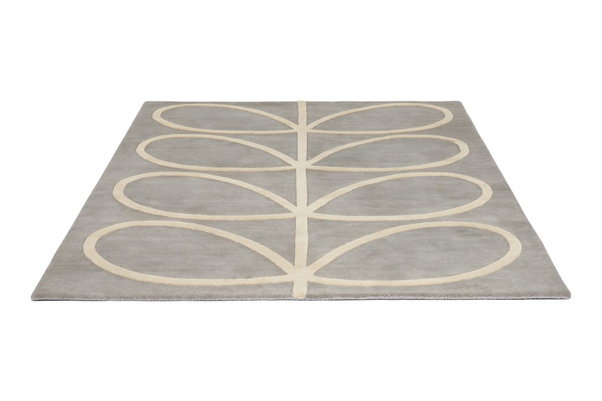 Szary Dywan Orla Kiely w Liście - GIANT LINEAR STEM 059404