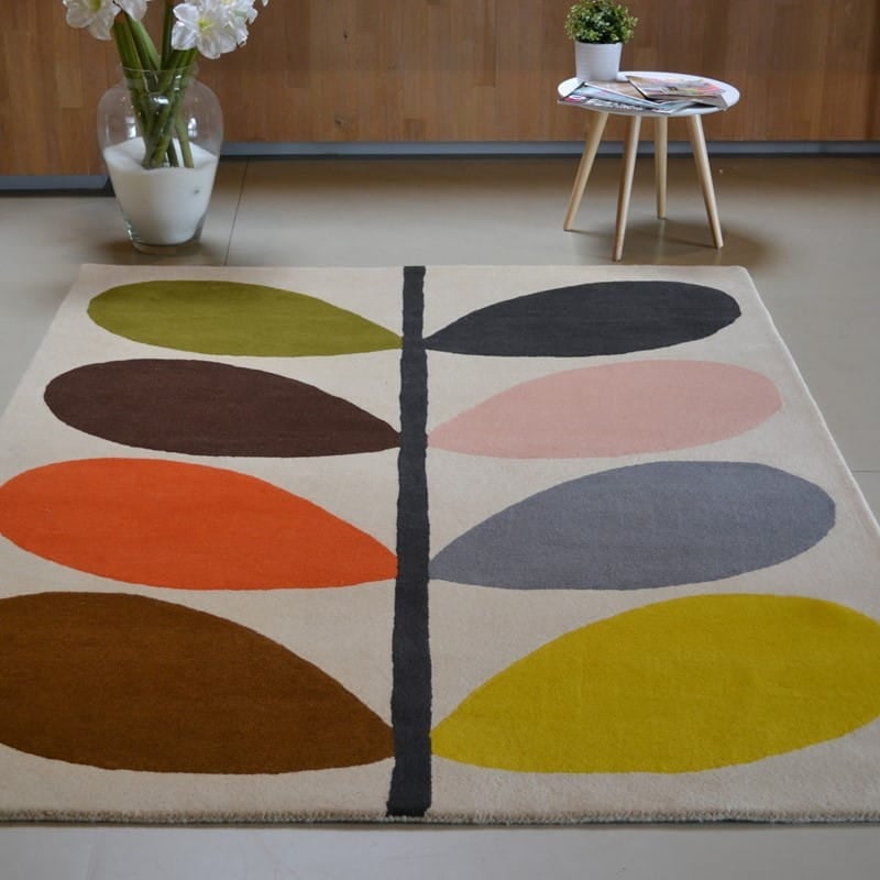 Kolorowy Dywan Orla Kiely w Liście - GIANT MULTI STEM 059205