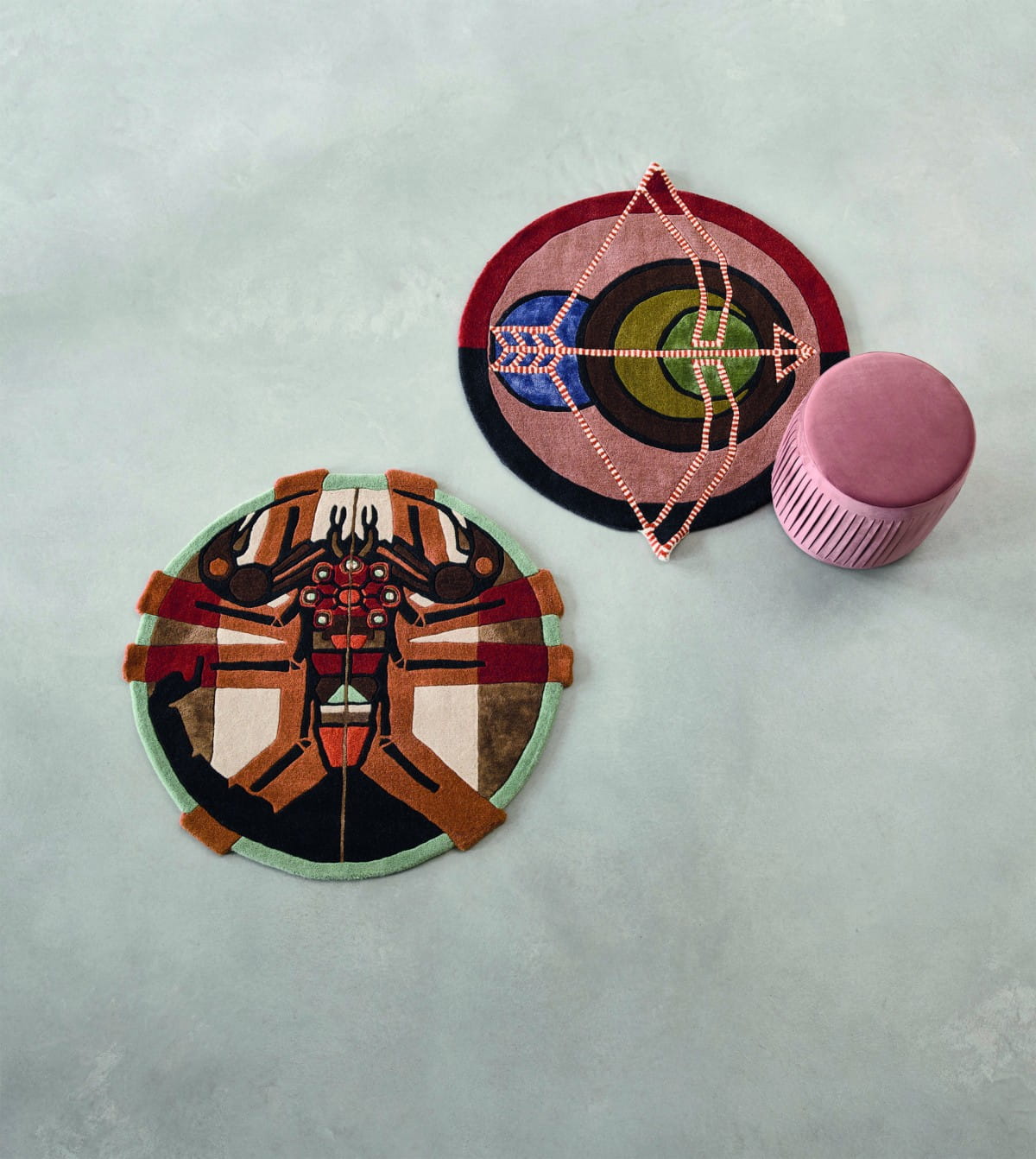 Nowoczesny Okrągły Dywan Ted Baker w Znak Zodiaku Skorpion - ZODIAC SCORPIO 161805