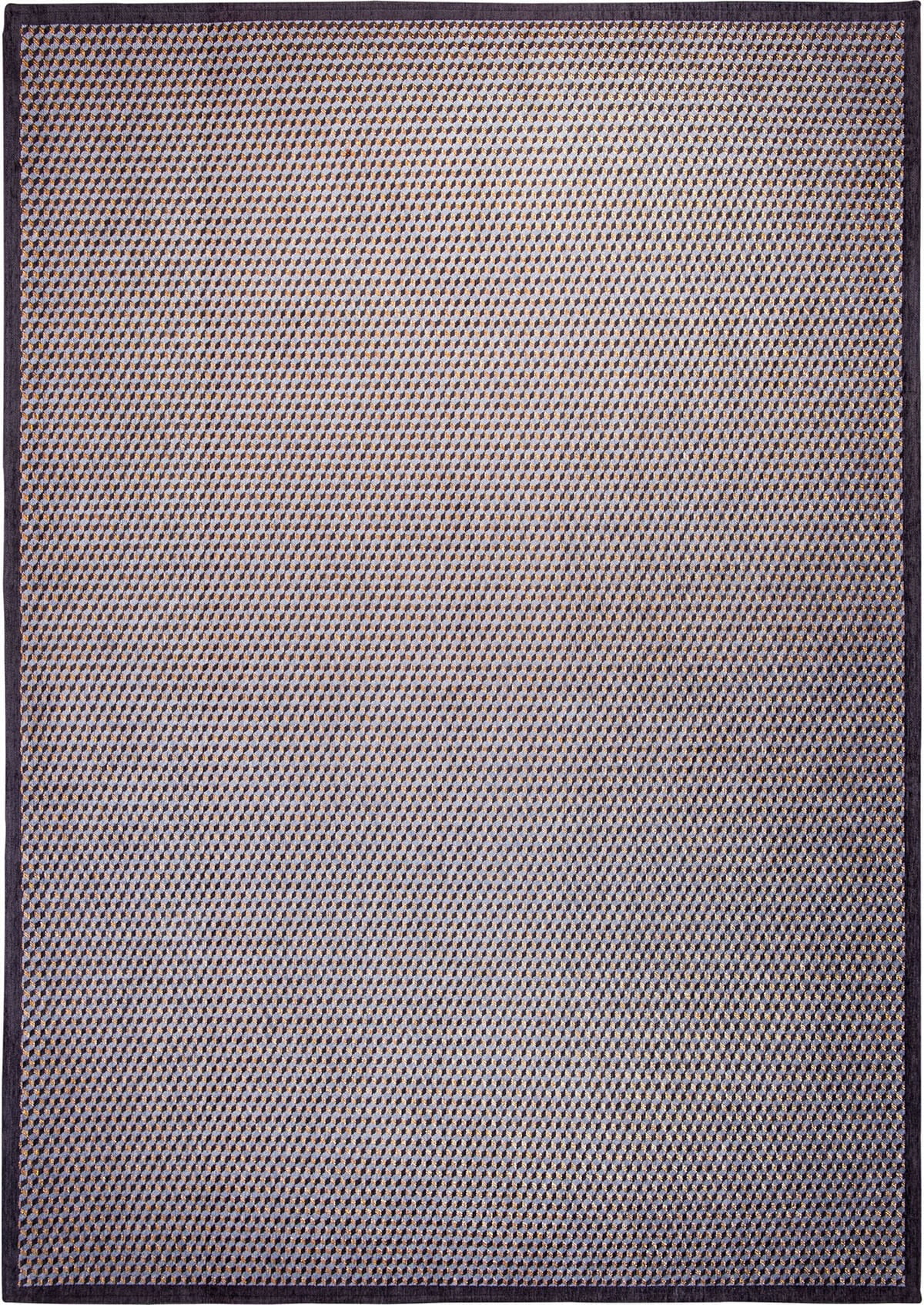 Szaro Złoty Dywan Nowoczesny - CUBETTI GRAFITE 9030
