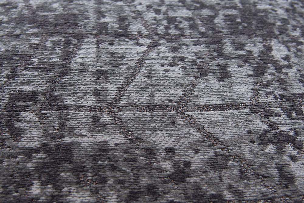Szaro Czarny Dywan w Jodełkę - HARLEM CONTRAST 8425B