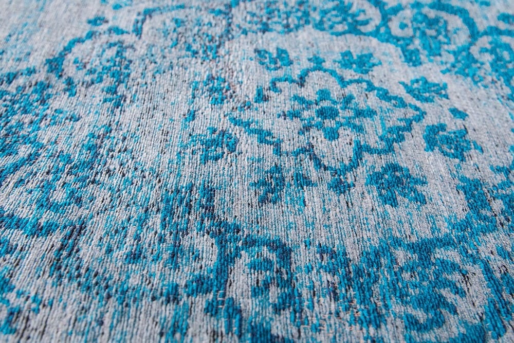 Niebiesko Szary Dywan Klasyczny - GREY TURQUOISE 8255B