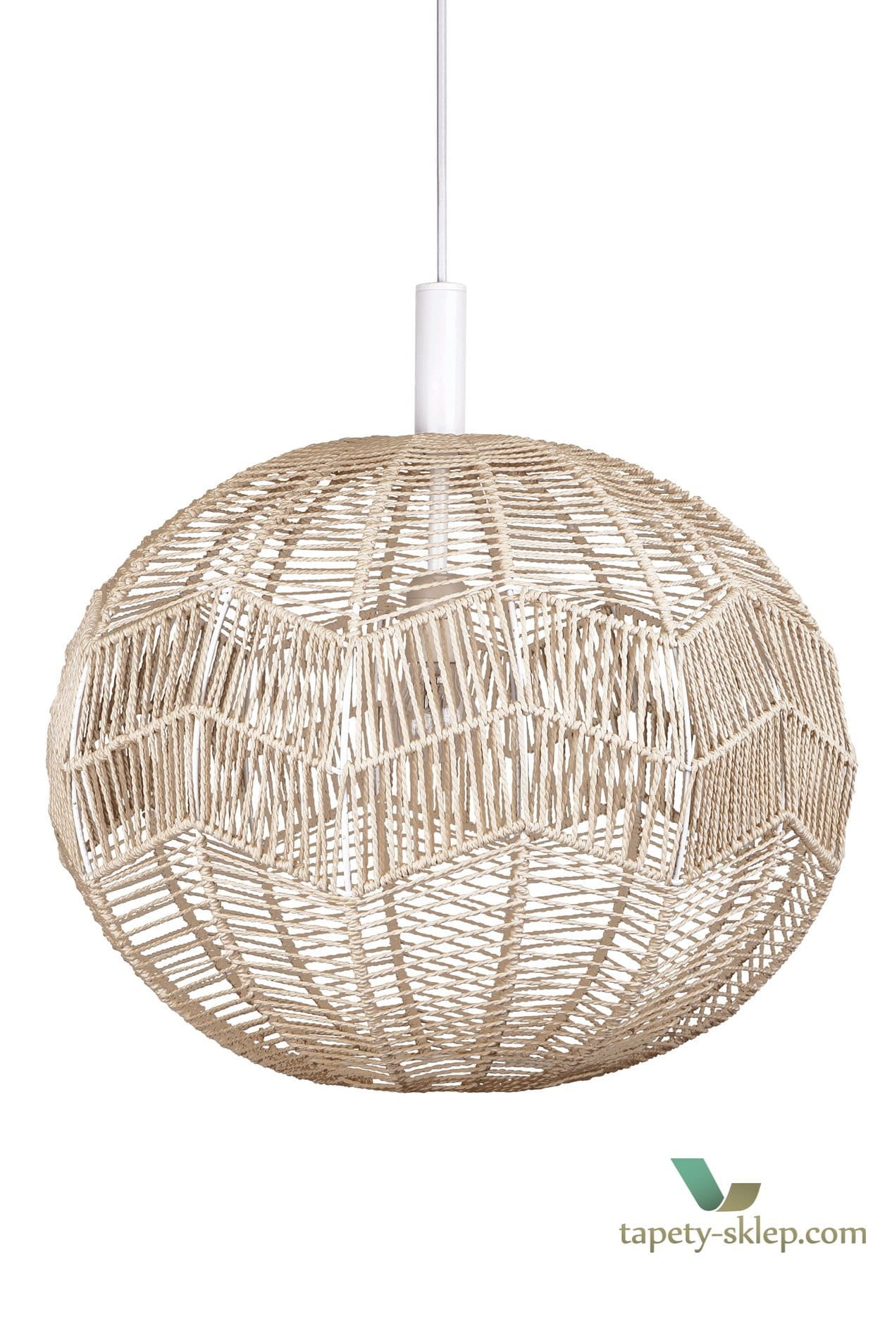 Lampa wisząca Missy Natural / White 153720 Globen