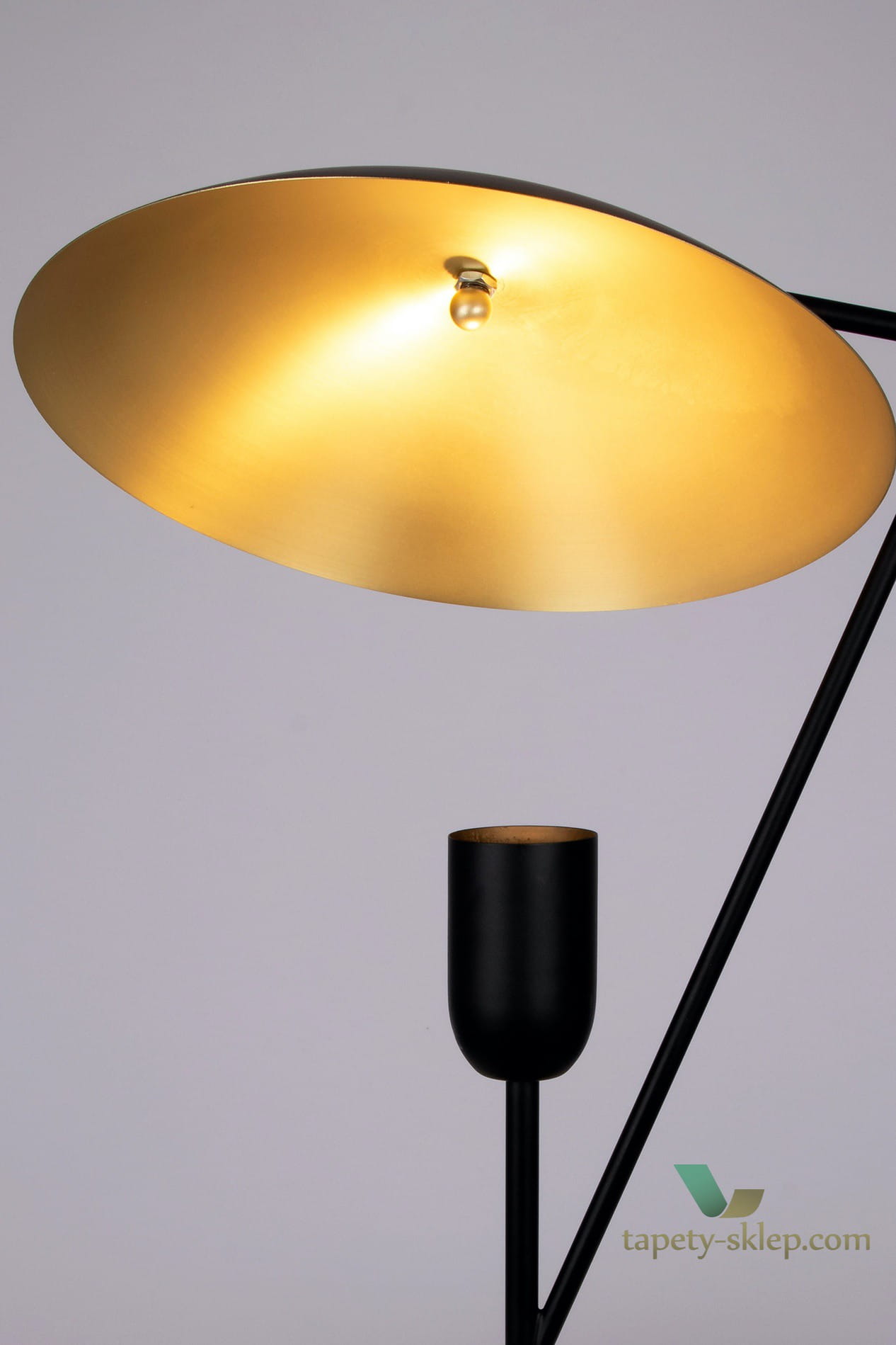 Lampa stołowa lamp Undercover Black/Brushed Brass 220111 Globen
