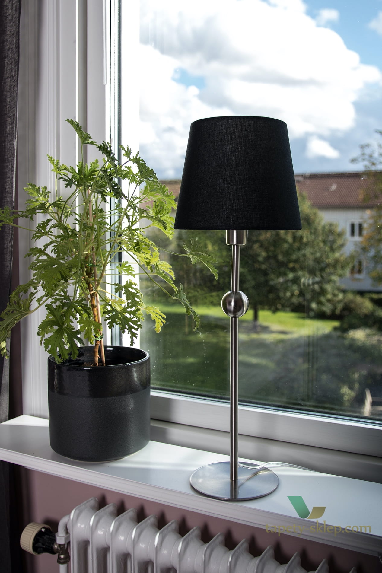 Lampa stołowa base Astrid Chrome 222952 Globen