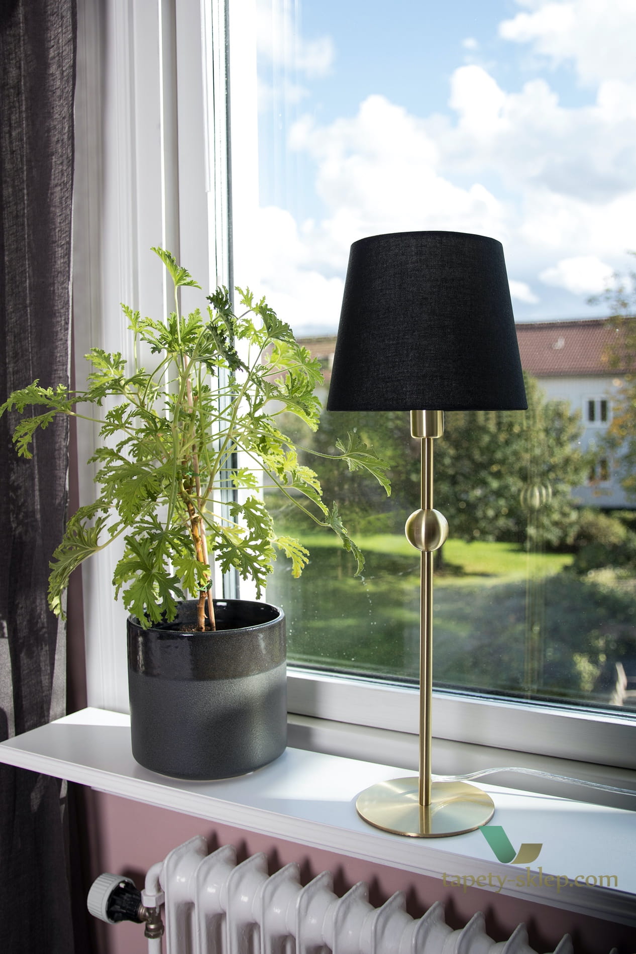 Lampa stołowa Astrid Brushed Brass 222965 Globen
