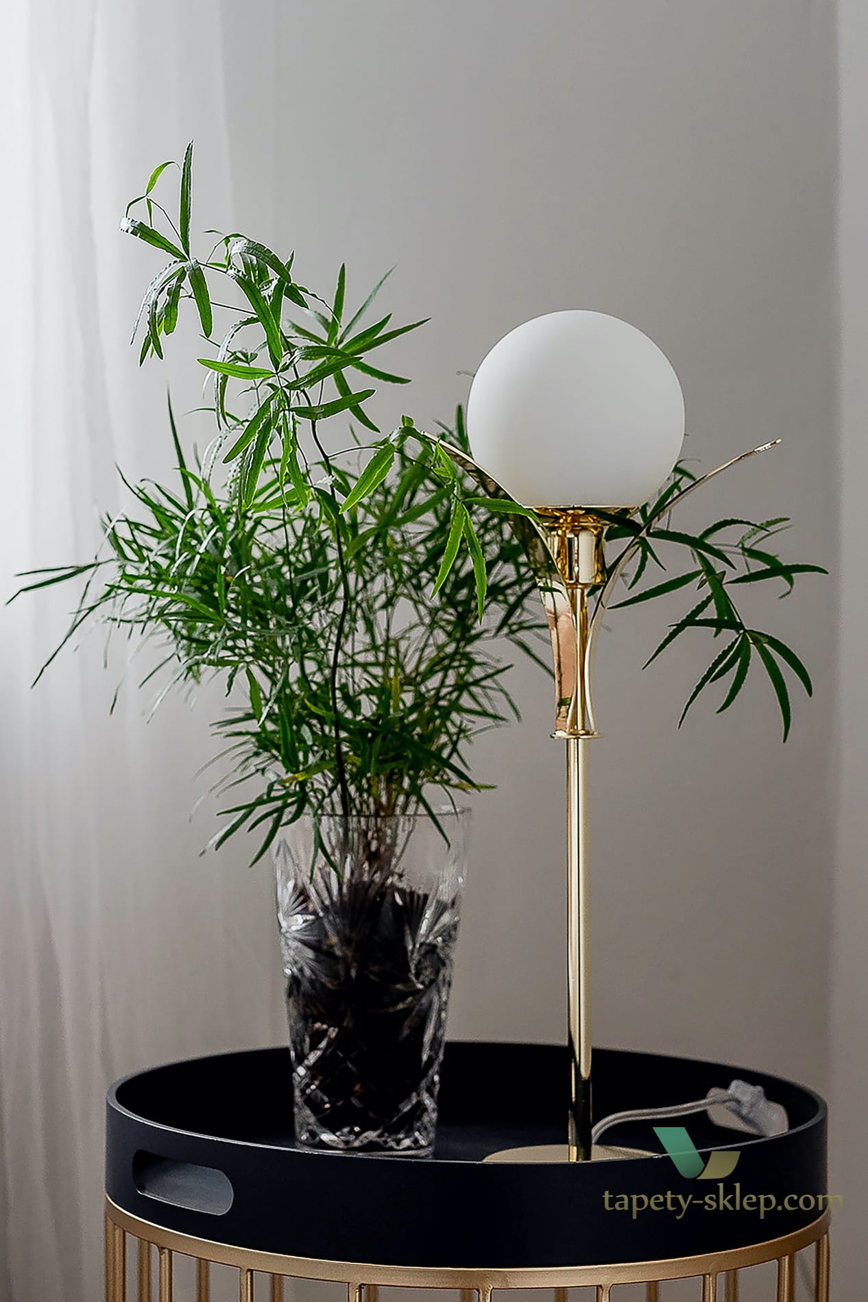 Lampa stołowa Savoy High Brass 227163 Globen