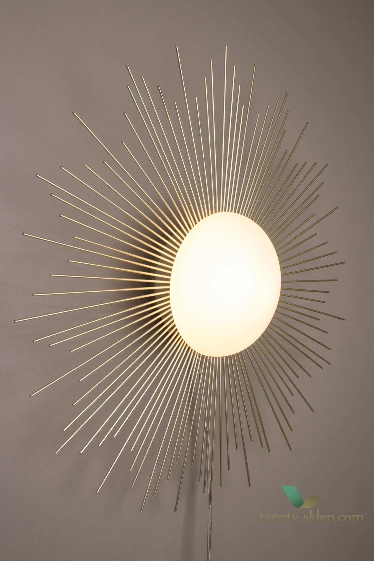 Kinkiet/Lampa sufitowa Soleil Brushed Brass 237165 Globen