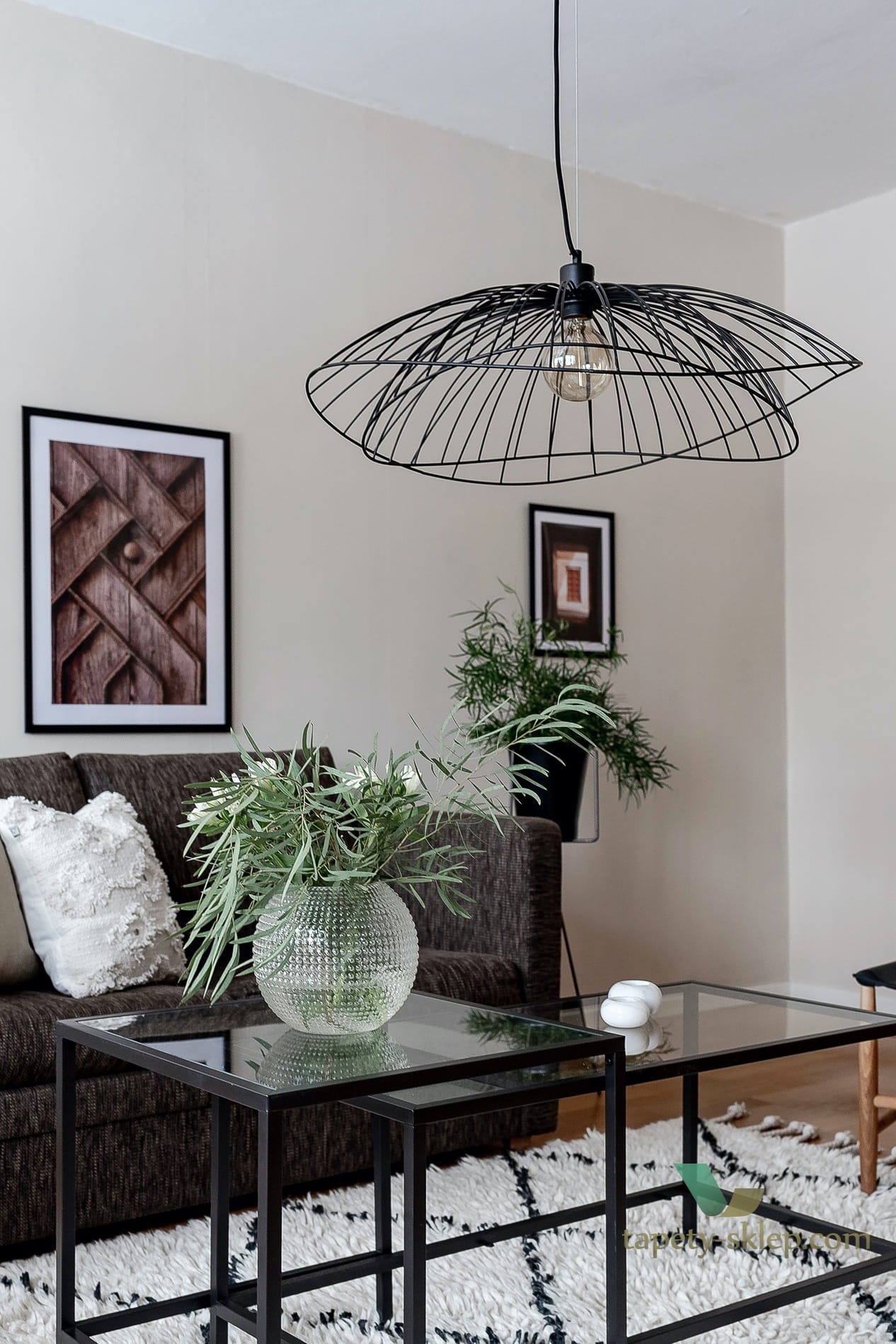 Lampa wisząca Ray 70 Black 258011 Globen