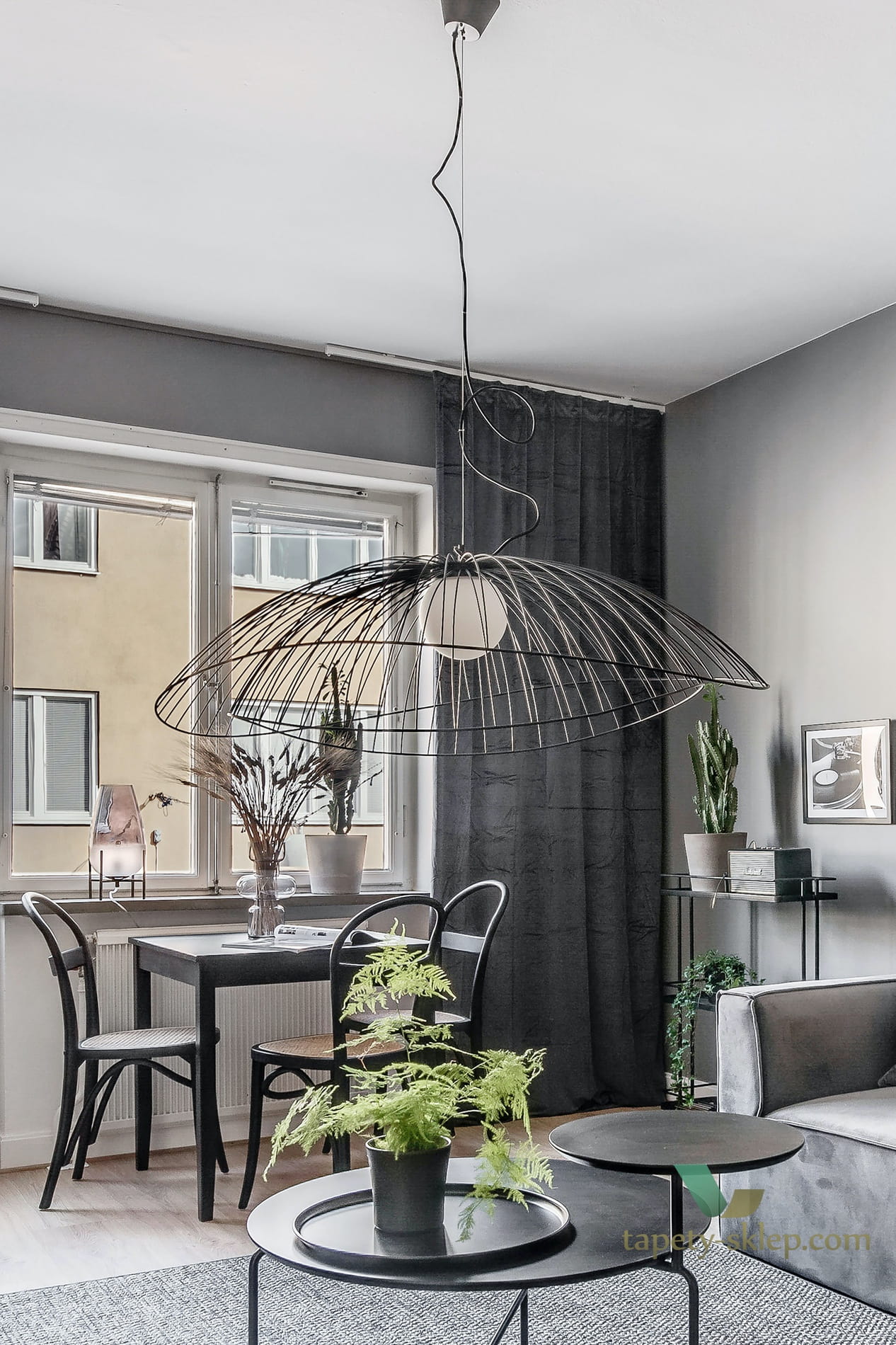 Lampa wisząca Ray 115 Black 278011 Globen