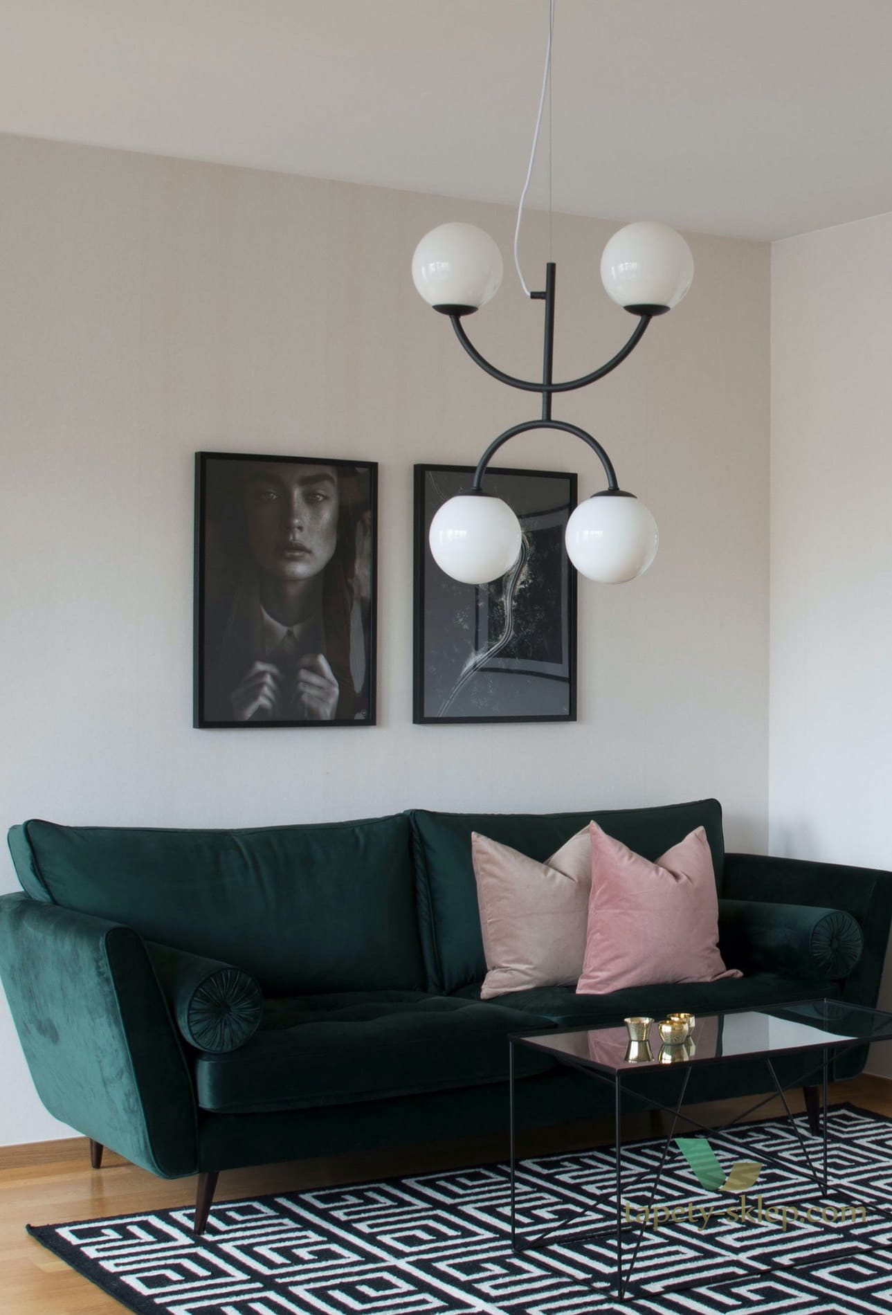 Lampa wisząca Luna X Black 285011 Globen