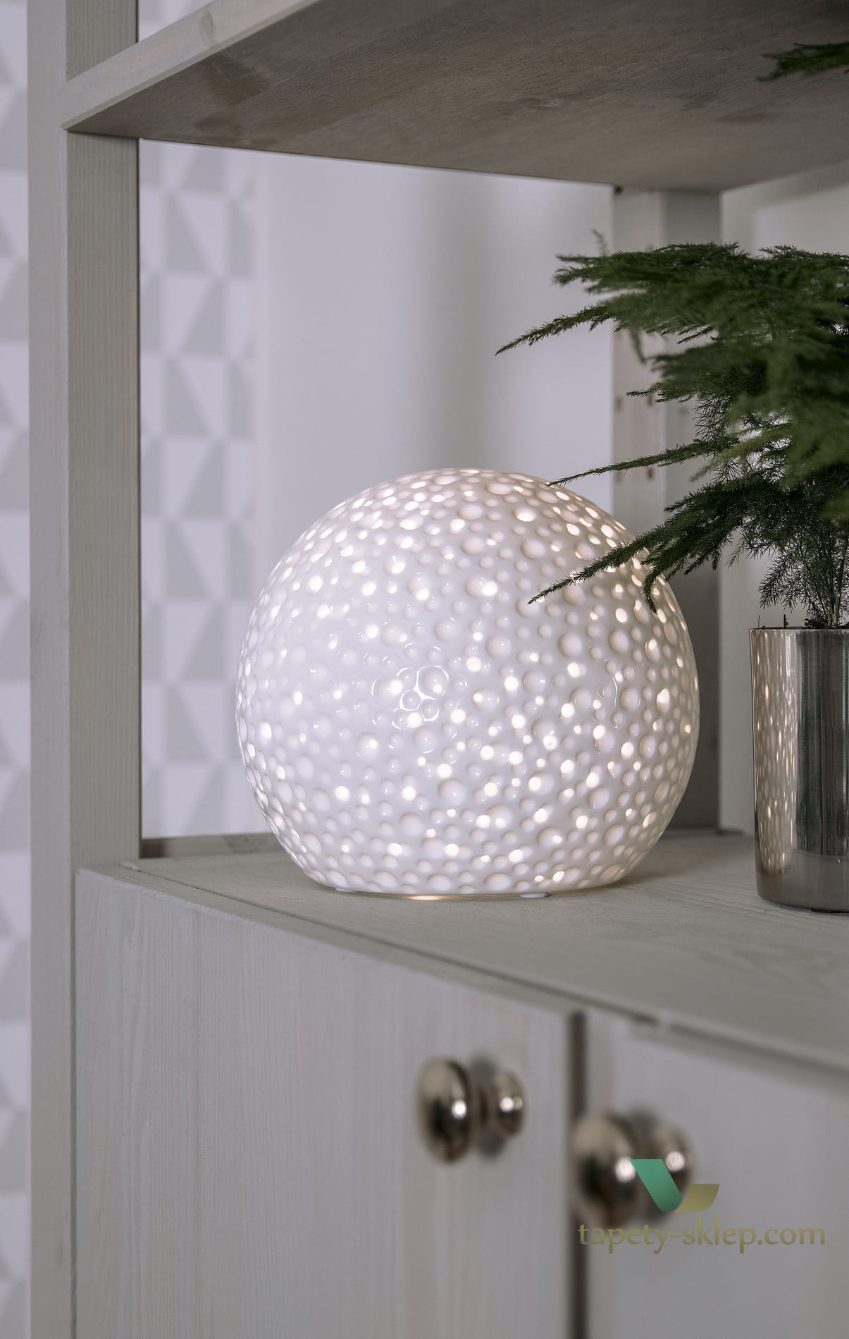 Lampa stołowa Moonlight White 311408 Globen