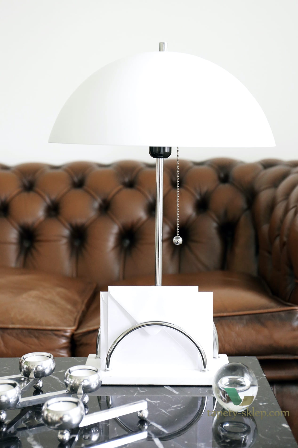 Lampa stołowa Sarah White 427508 Globen