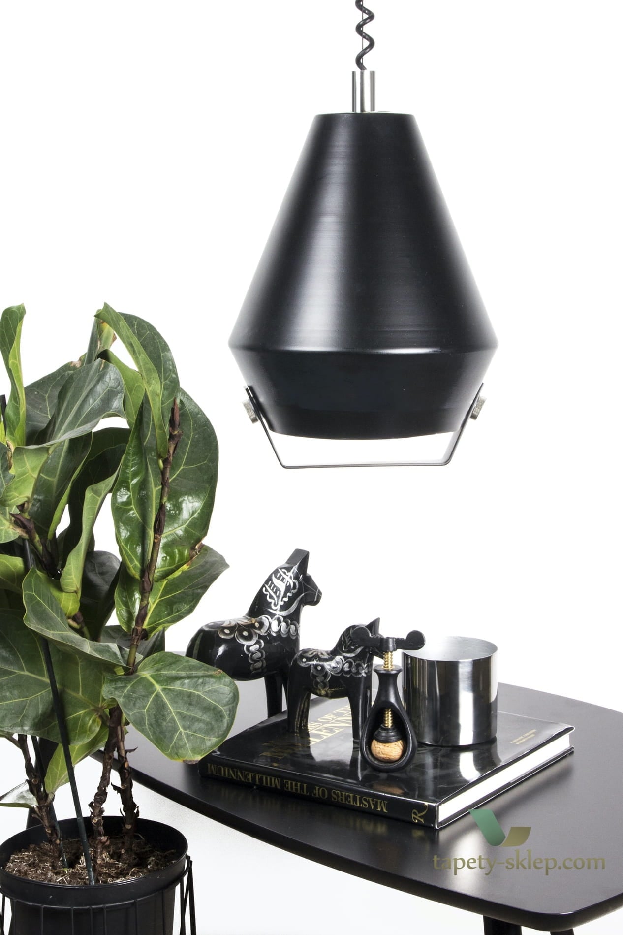 Lampa wisząca Lift Me Black 452311 Globen
