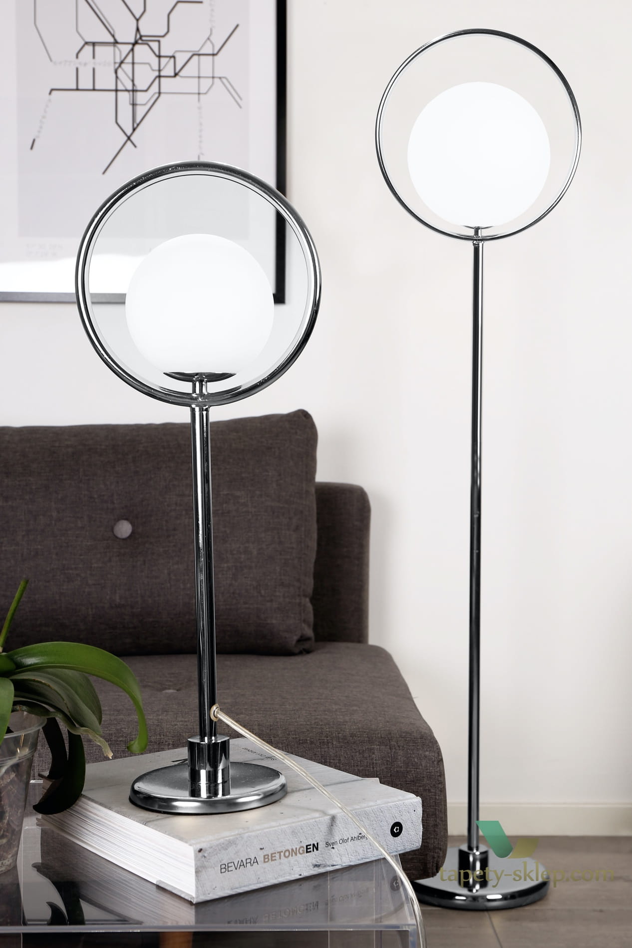 Lampa stołowa Saint Chrome 625352 Globen