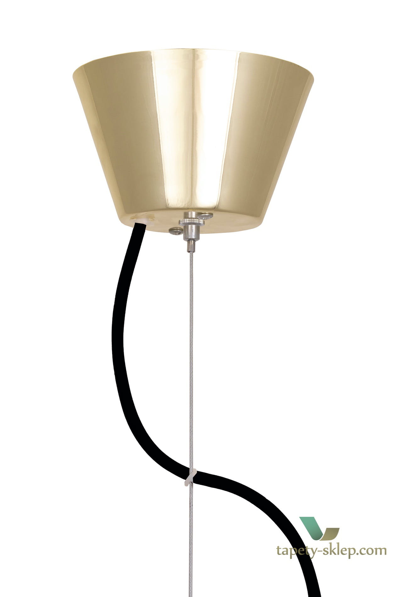 Lampa wisząca Ombrello Brass/White 651508 Globen