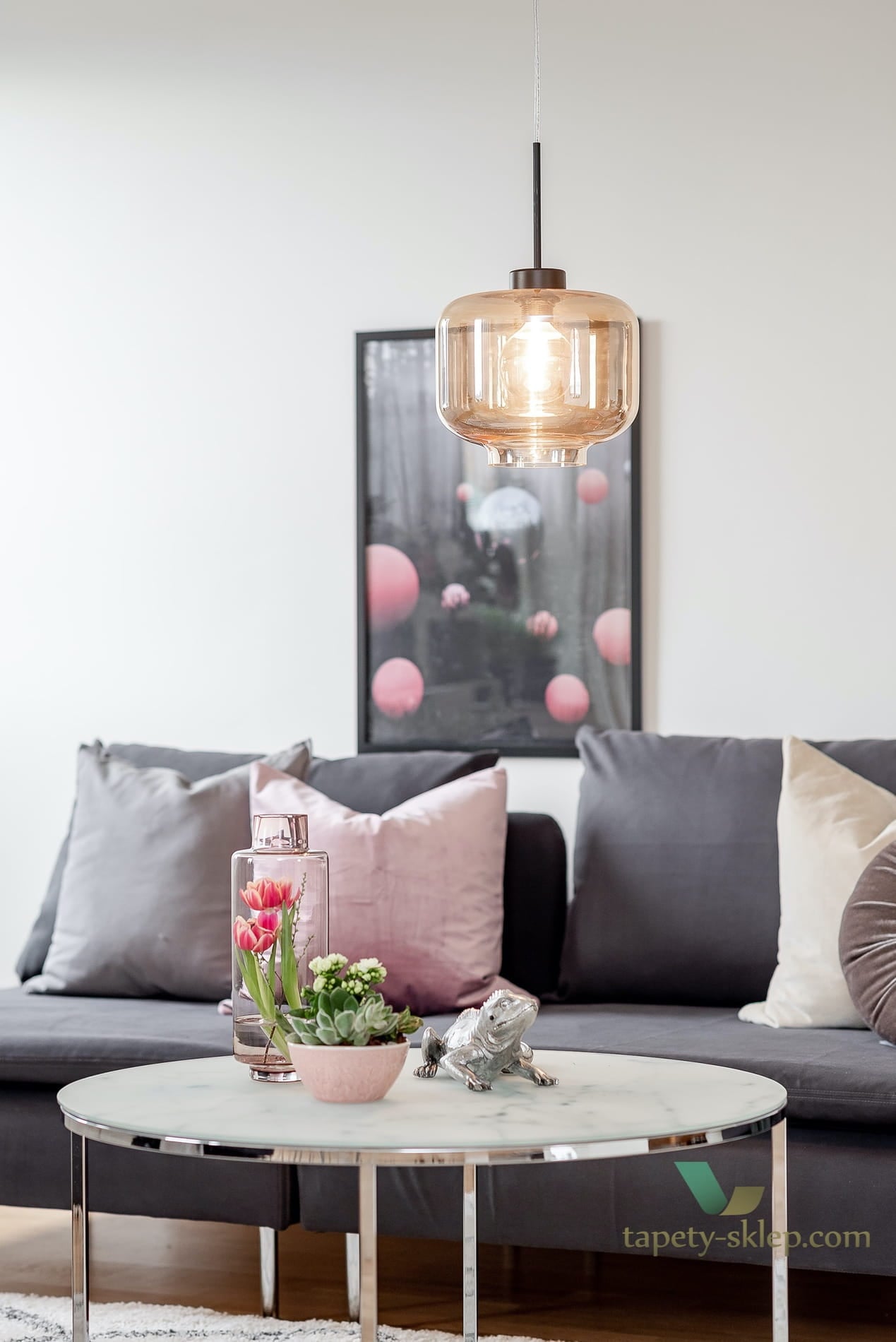 Lampa wisząca Ritz Amber 673554 Globen