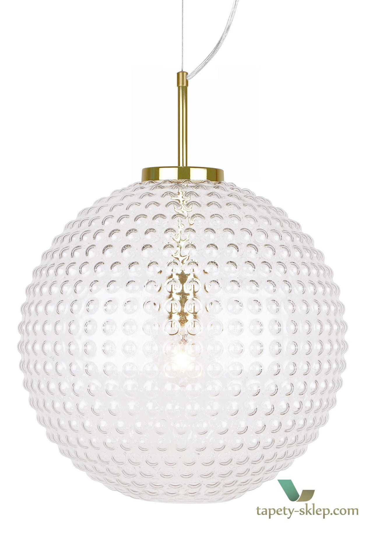 Lampa wisząca Spring XL Clear / Brass 679855 Globen