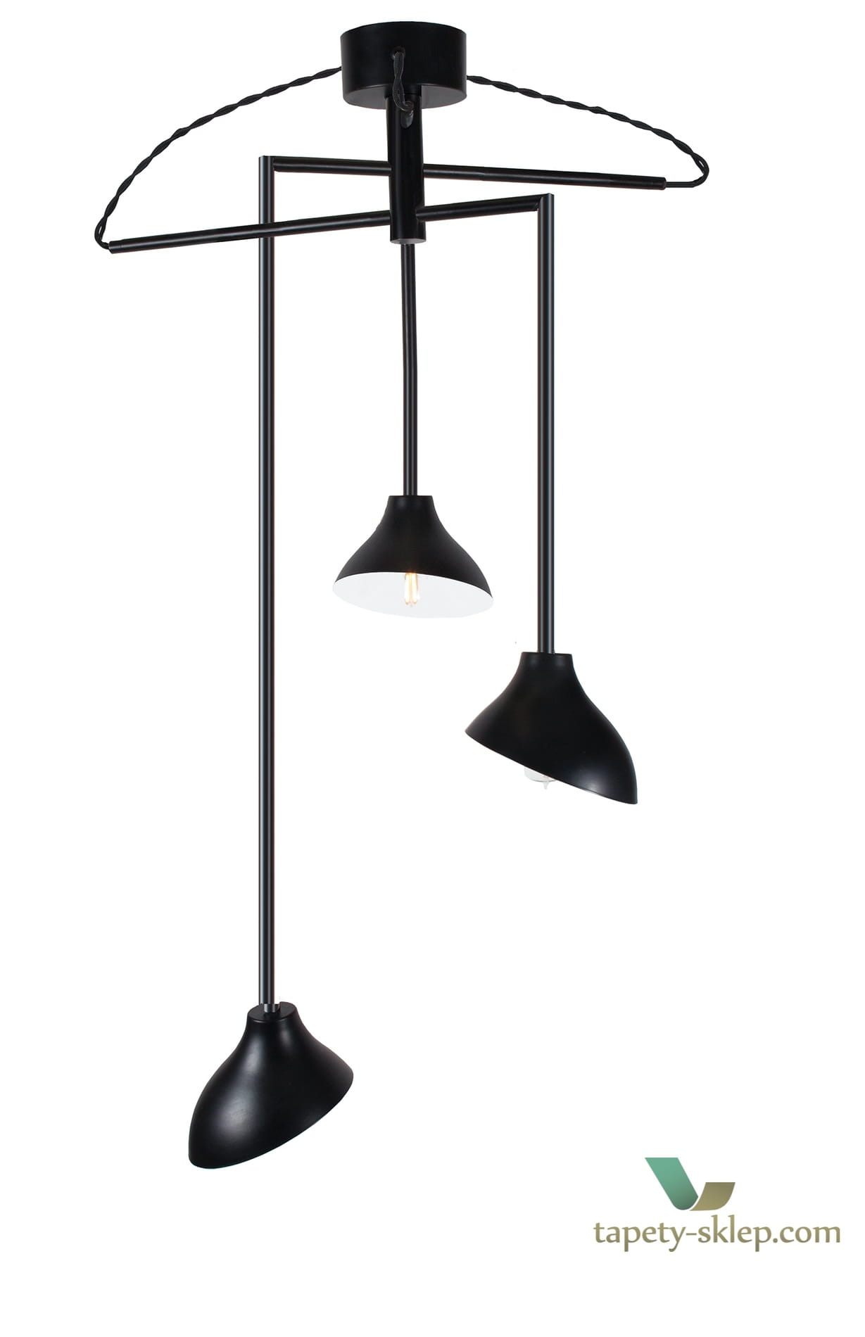 Lampa wisząca Shift 3 Black 951511 Globen