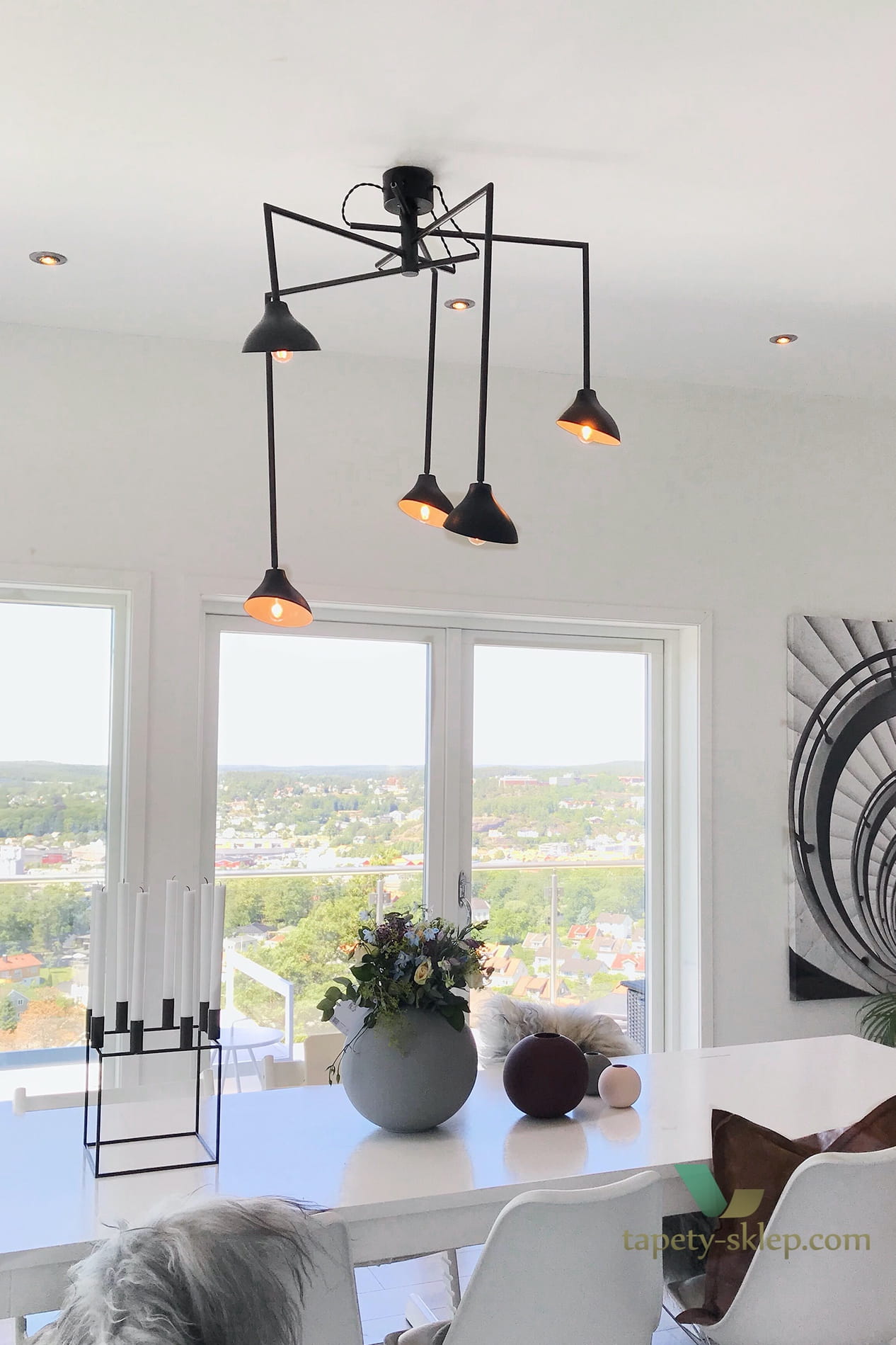 Lampa wisząca Shift 5 Black 971511 Globen