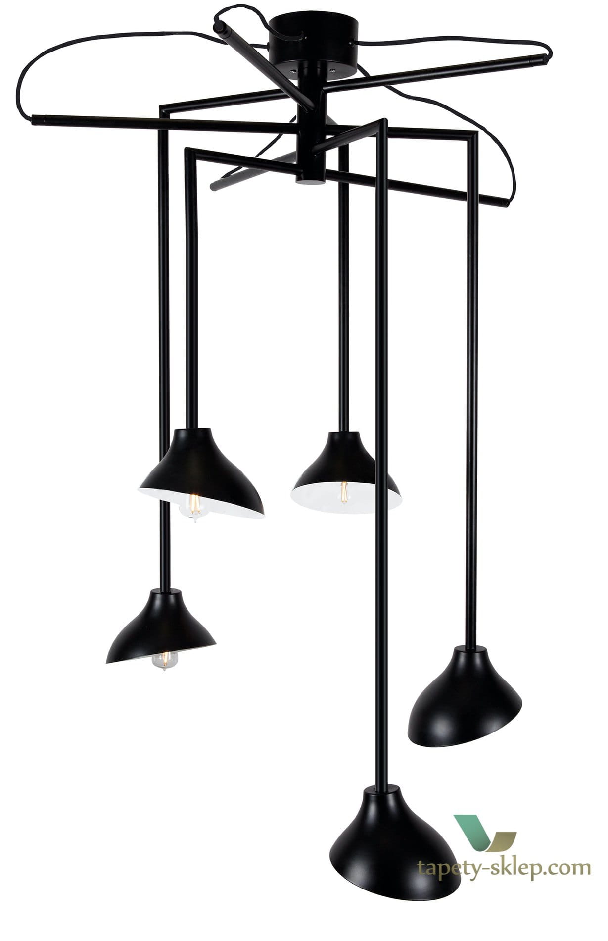 Lampa wisząca Shift 5 Black 971511 Globen