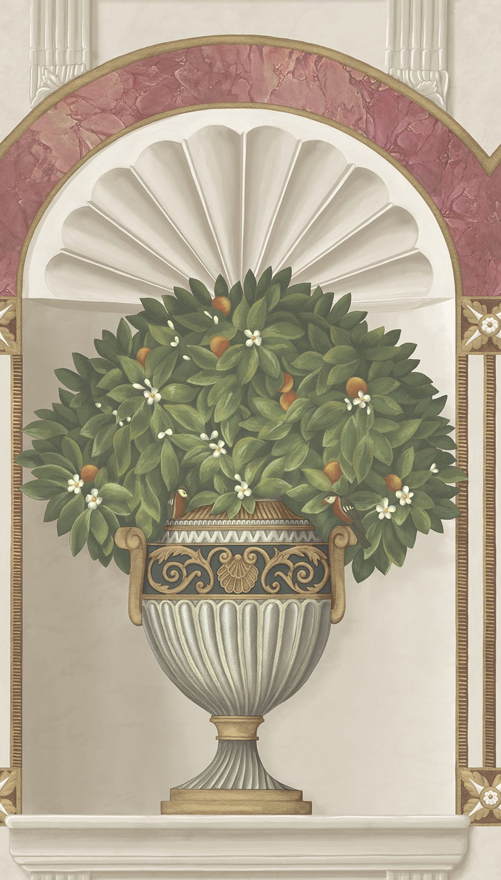 Tapeta Wachlarze Cole & Son 118/11026 Royal Jardiniere Historic Royal Palaces – Great Masters