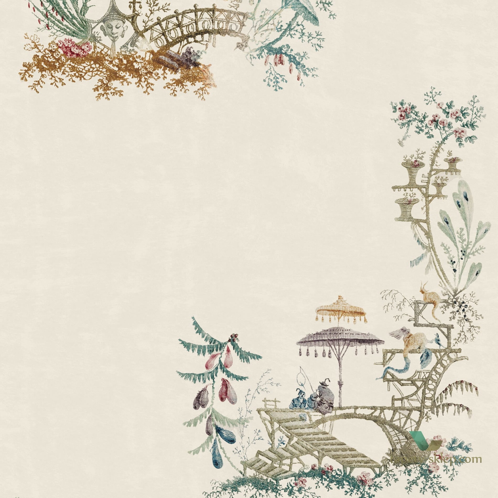 Tapeta Mind the Gap WP20464 Chinoserie Coconut
